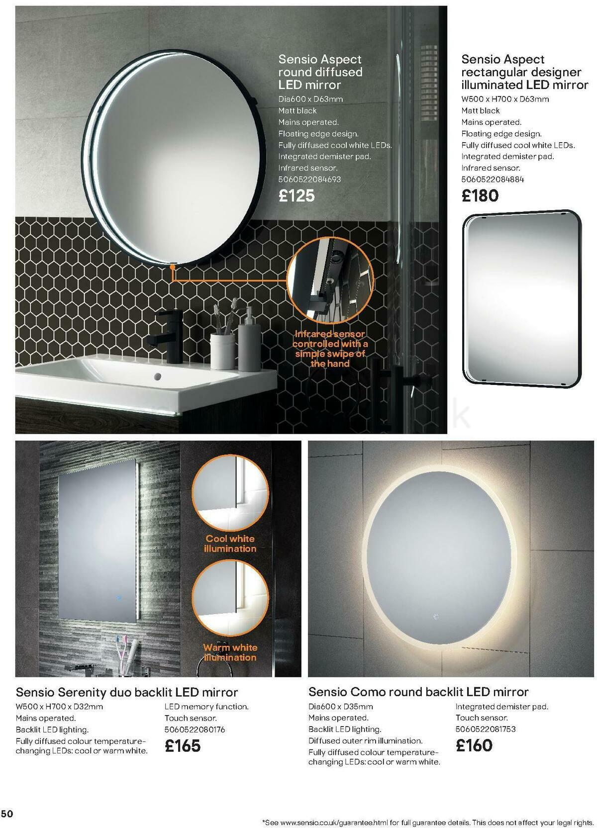 B&Q Bathroom Collections Offers from 24 March