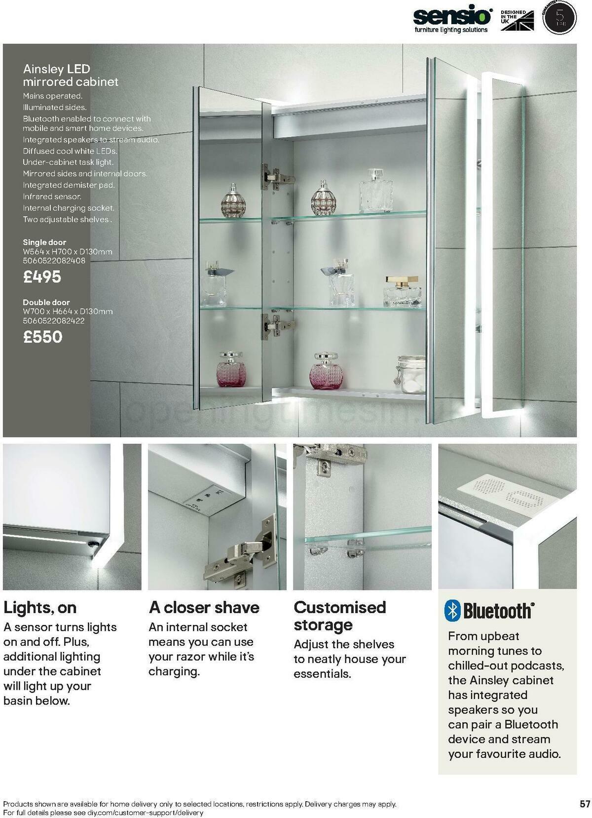 B&Q Bathroom Collections Offers from 24 March