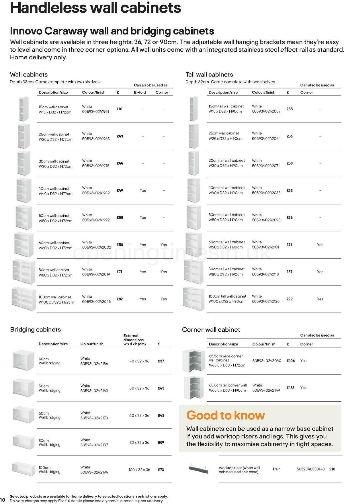 B&Q Kitchens Product & Cabinetry Guide Offers from 16 June