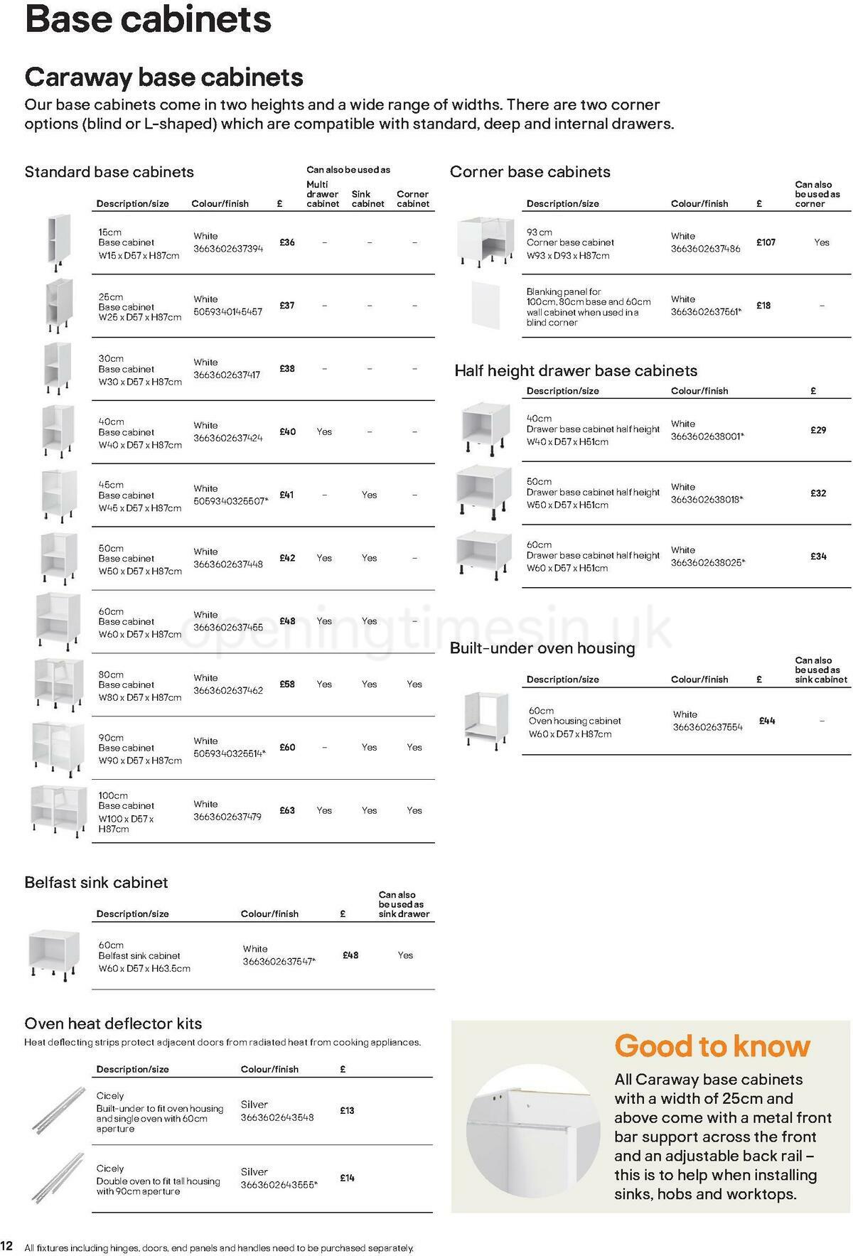 B&Q Kitchens Product & Cabinetry Guide Offers from 16 June