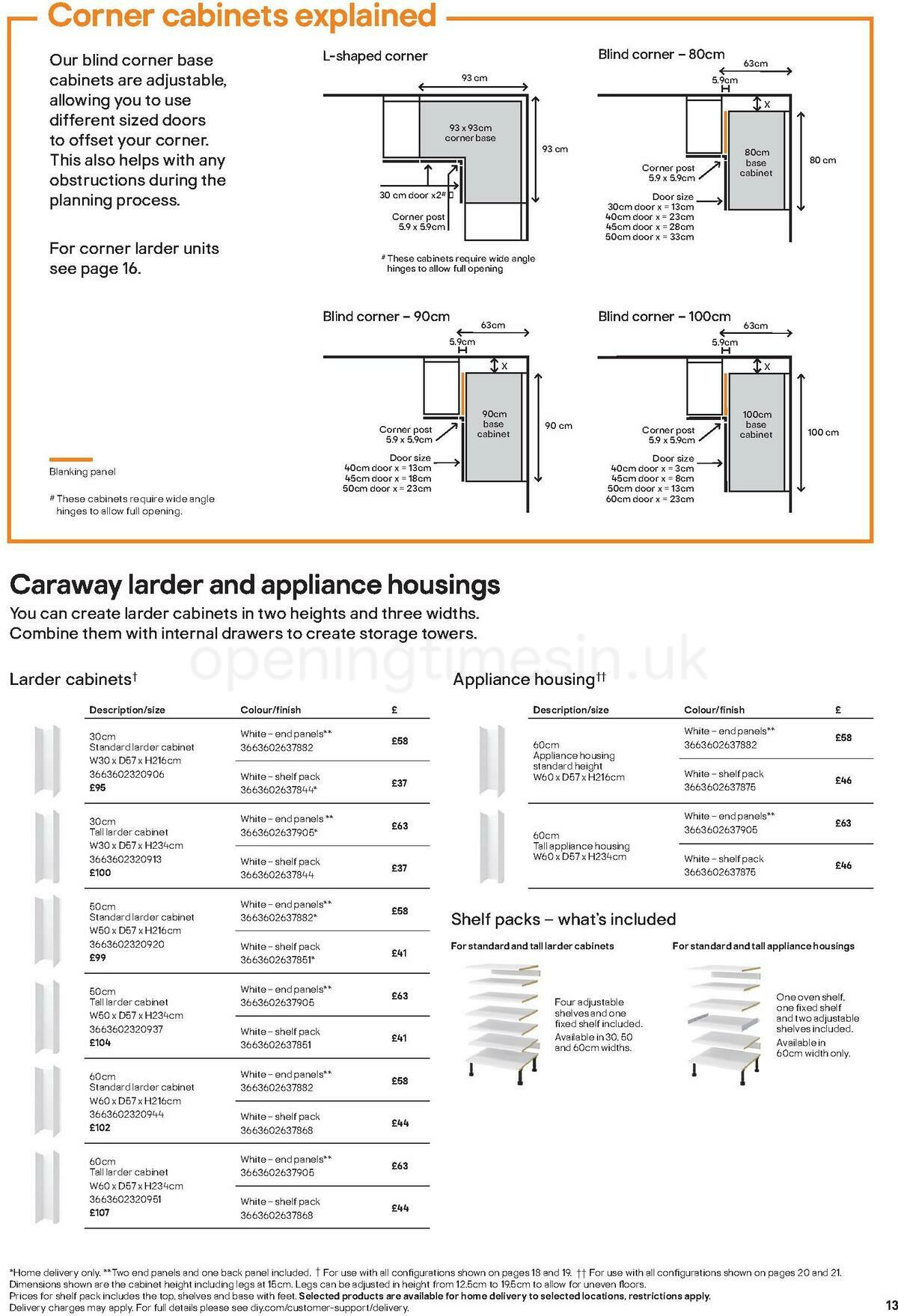 B&Q Kitchens Product & Cabinetry Guide Offers from 16 June
