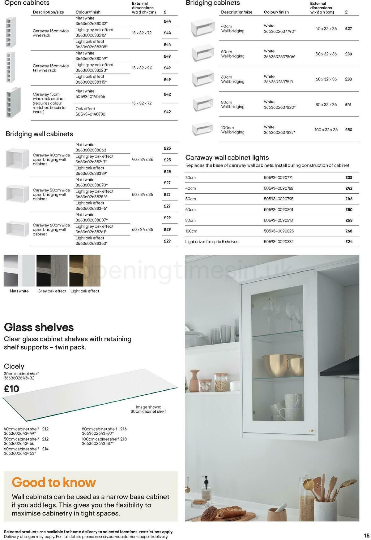 B&Q Kitchens Product & Cabinetry Guide Offers from 16 June