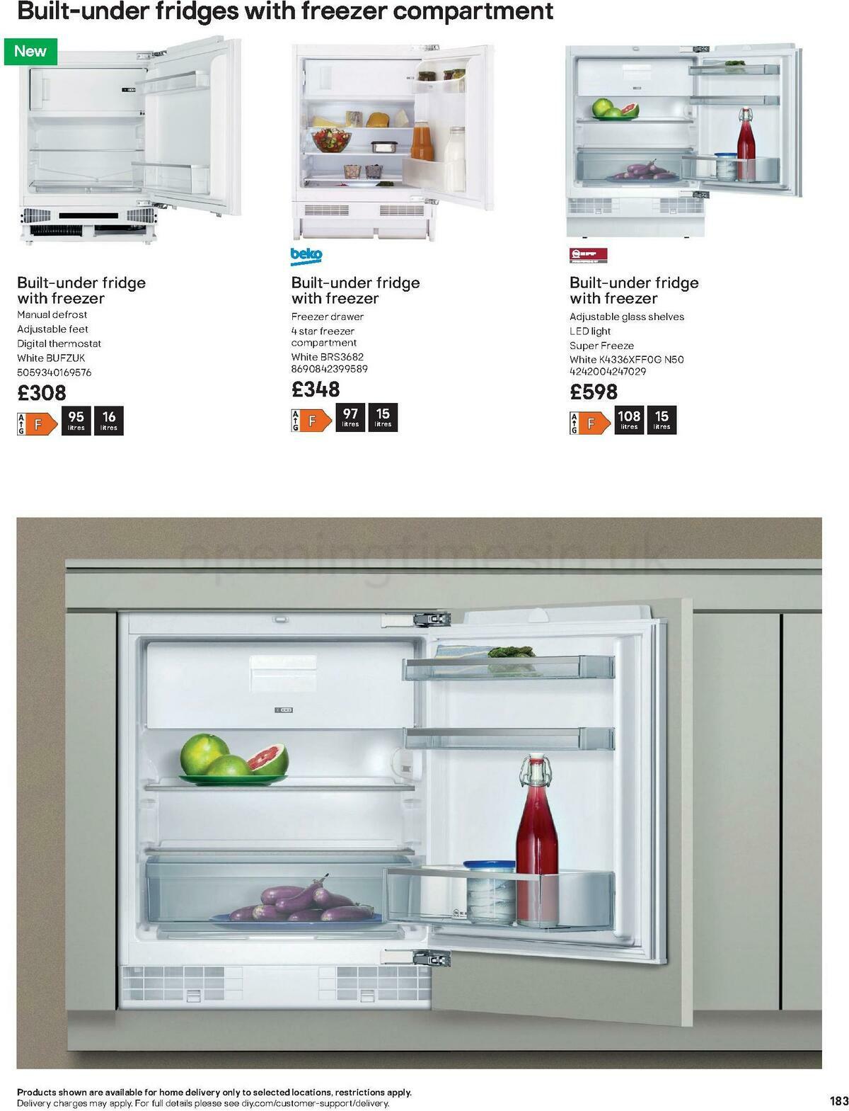 B&Q Kitchens Product & Cabinetry Guide Offers from 16 June