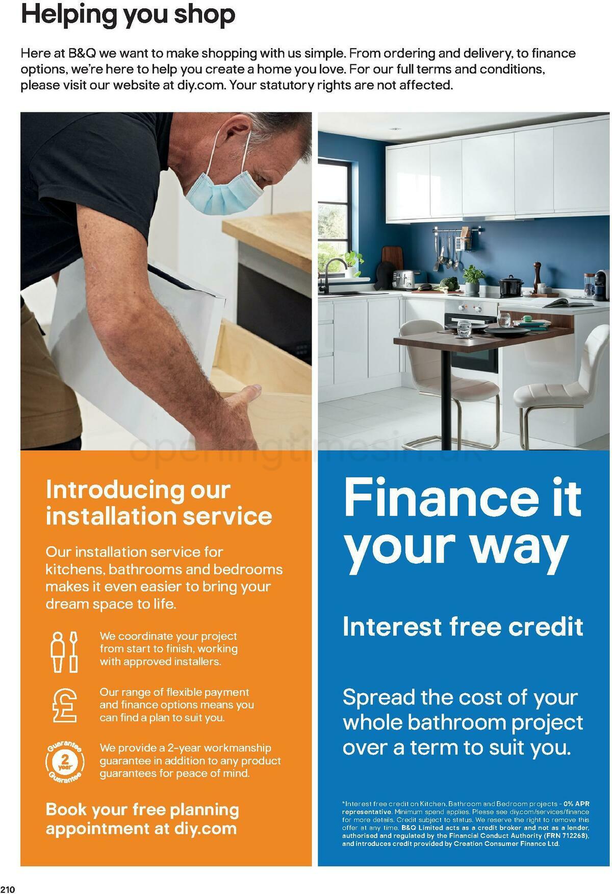 B&Q Kitchens Product & Cabinetry Guide Offers from 16 June