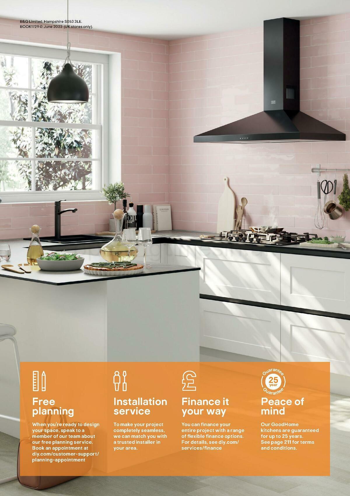 B&Q Kitchens Product & Cabinetry Guide Offers from 16 June