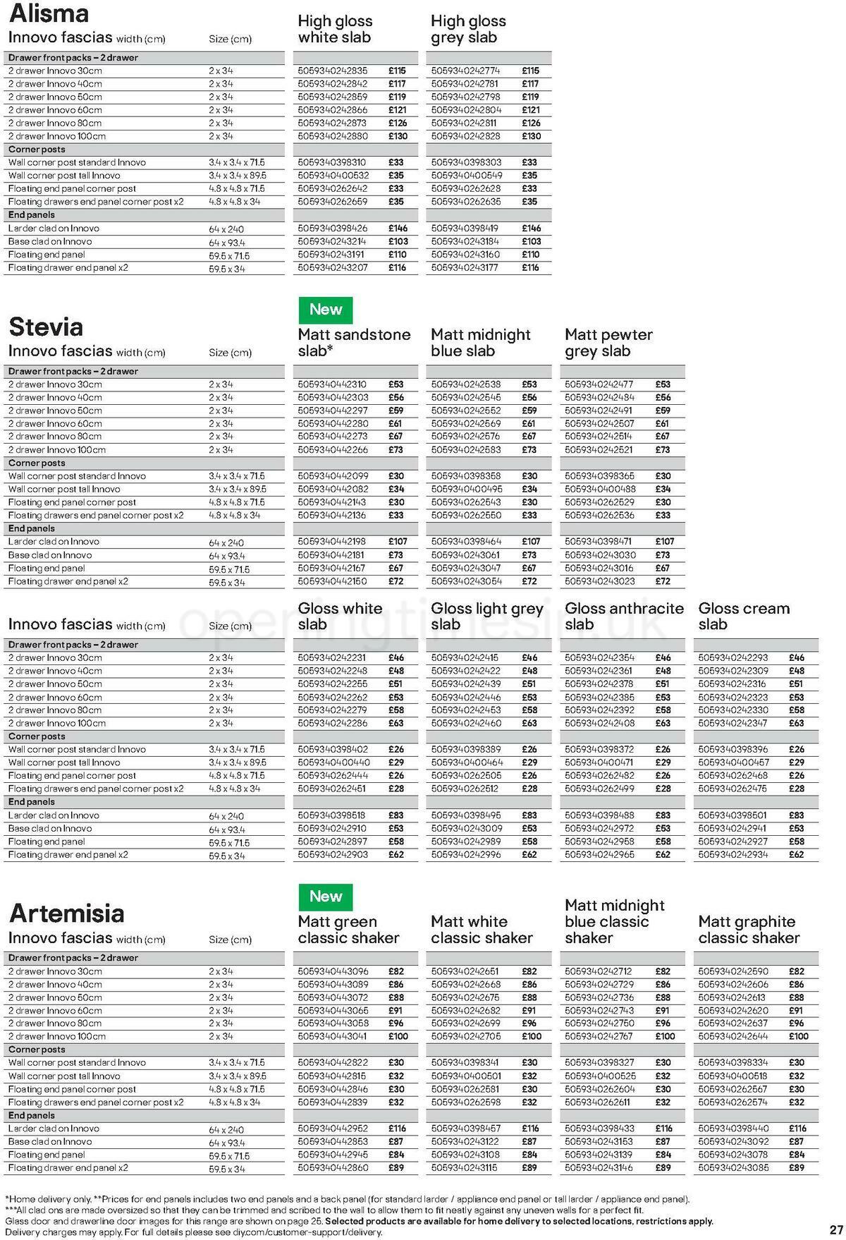 B&Q Kitchens Product & Cabinetry Guide Offers from 16 June