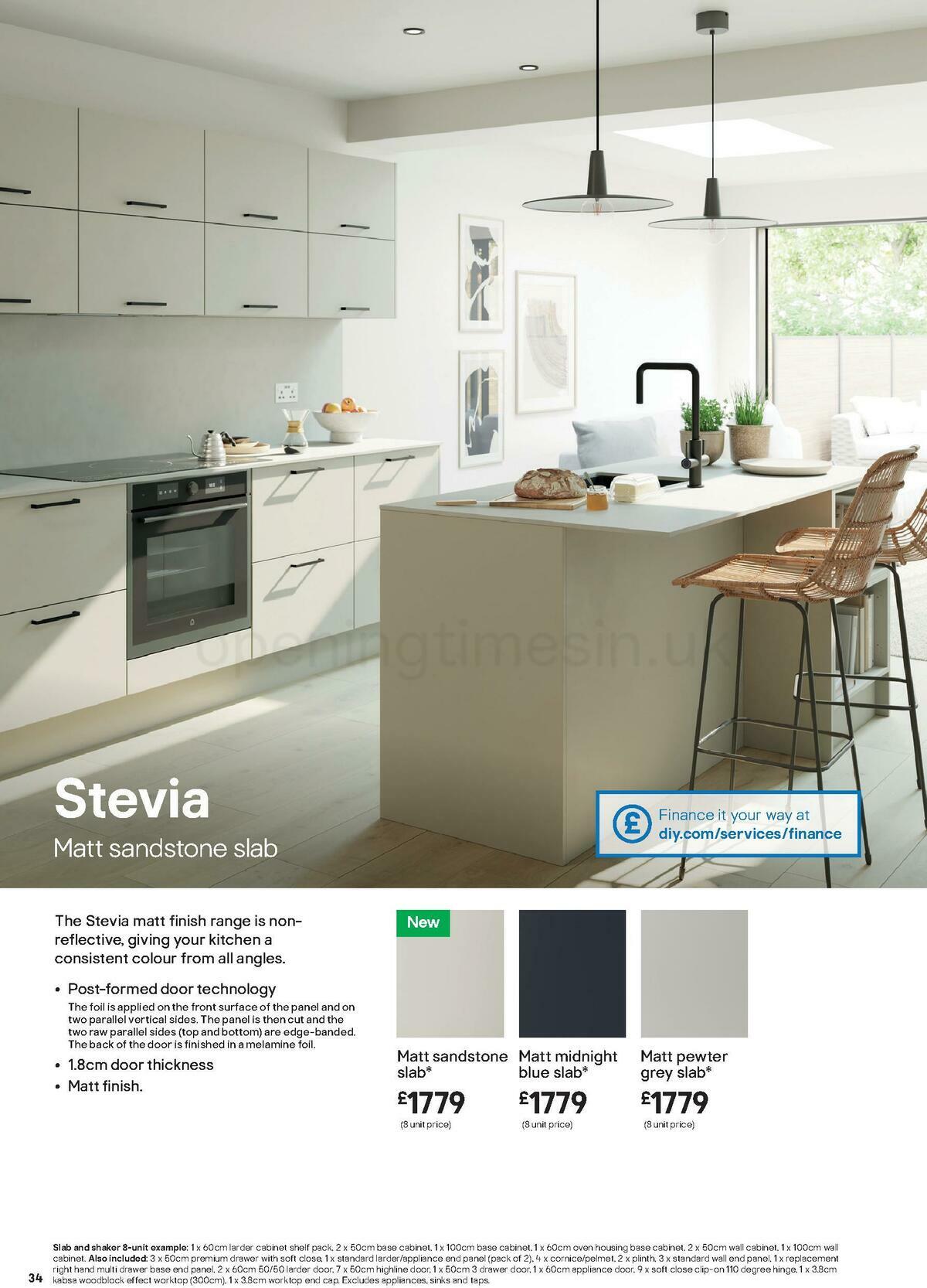 B&Q Kitchens Product & Cabinetry Guide Offers from 16 June