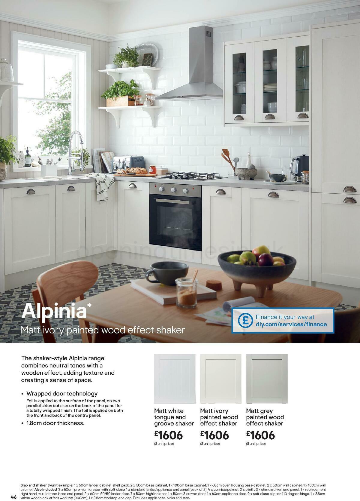 B&Q Kitchens Product & Cabinetry Guide Offers from 16 June