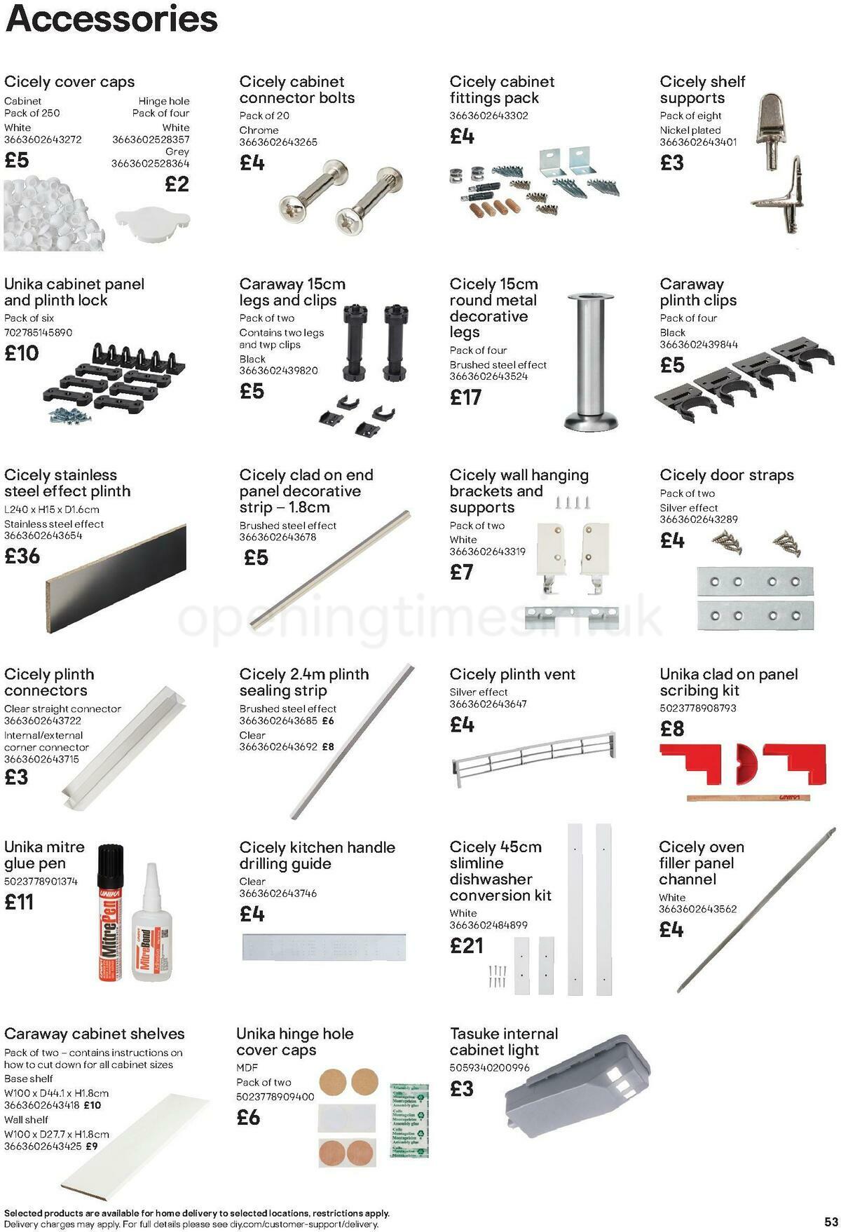 B&Q Kitchens Product & Cabinetry Guide Offers from 16 June