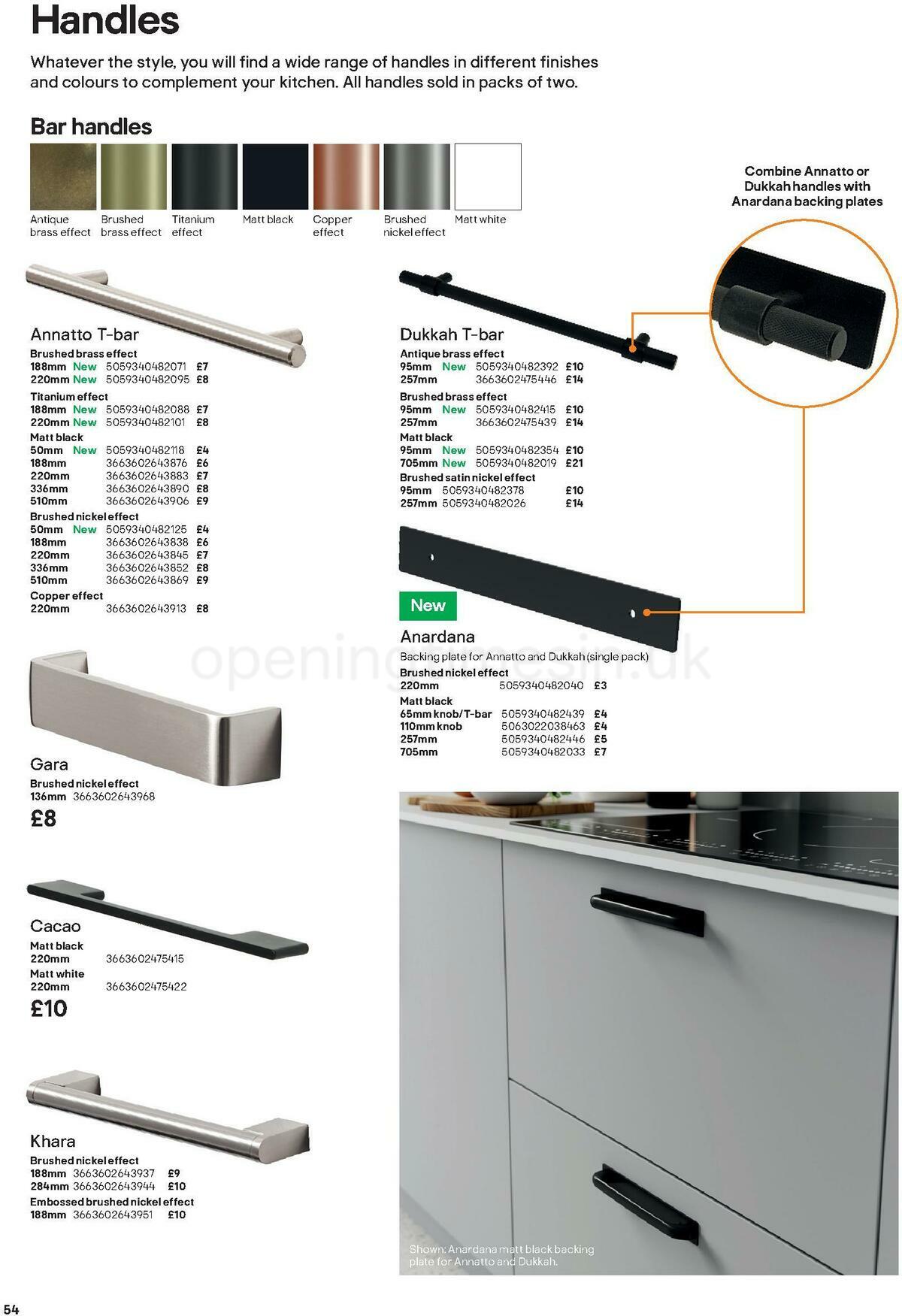 B&Q Kitchens Product & Cabinetry Guide Offers from 16 June