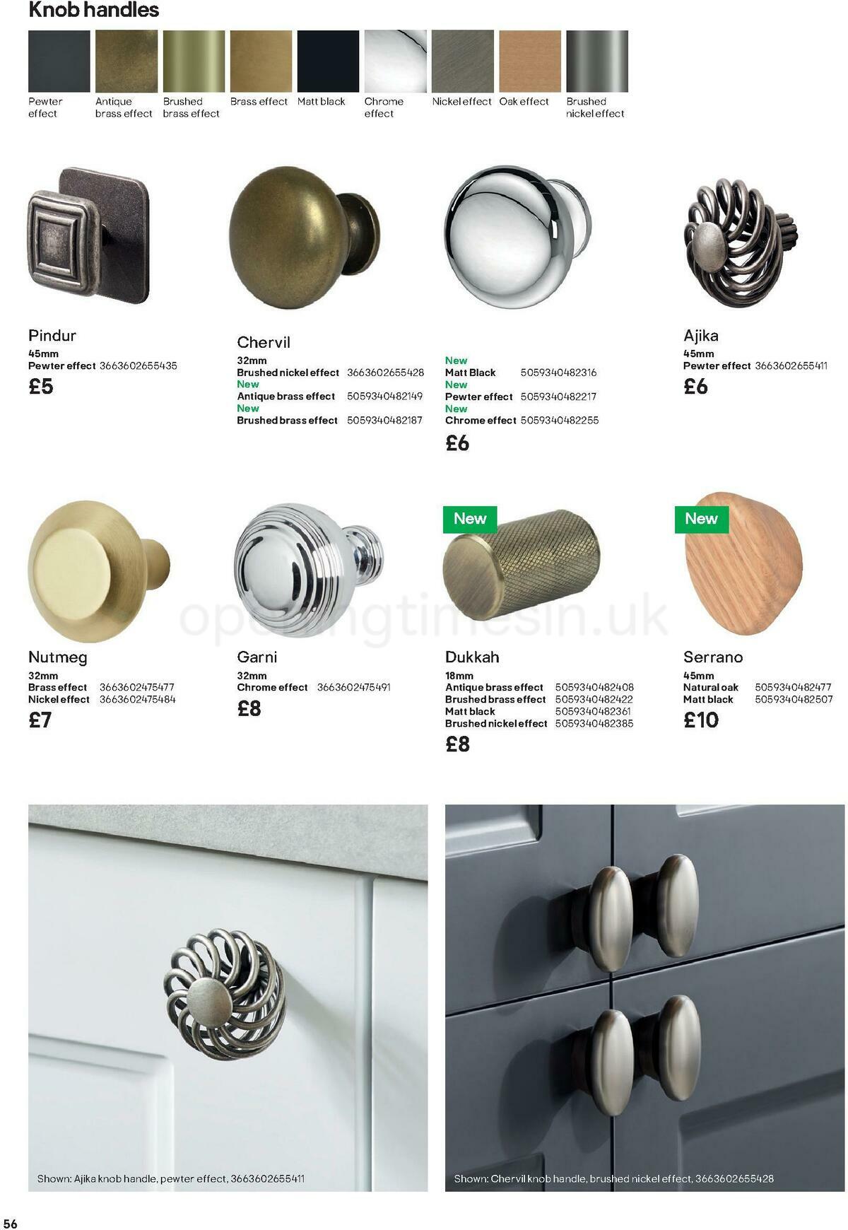 B&Q Kitchens Product & Cabinetry Guide Offers from 16 June