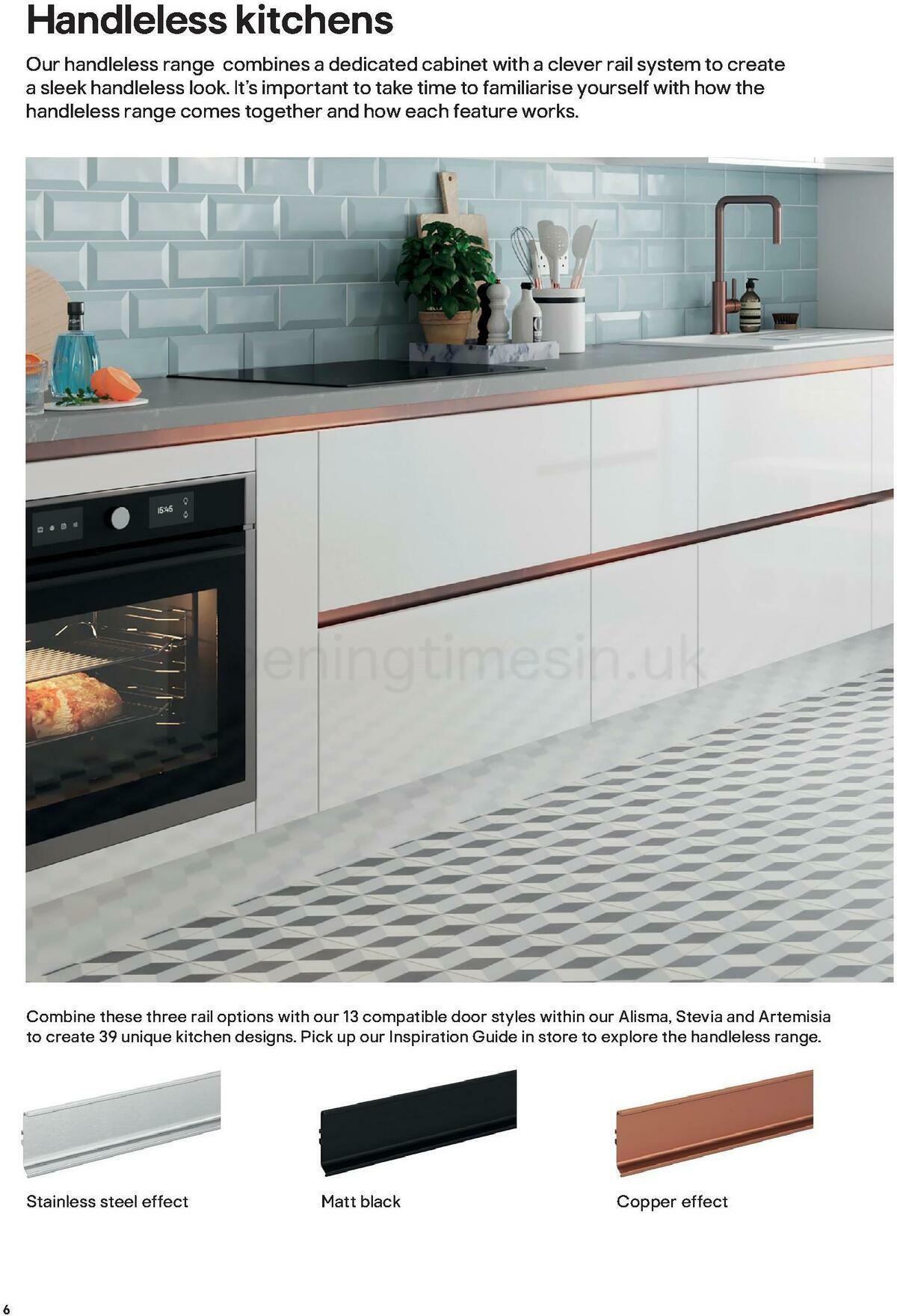 B&Q Kitchens Product & Cabinetry Guide Offers from 16 June