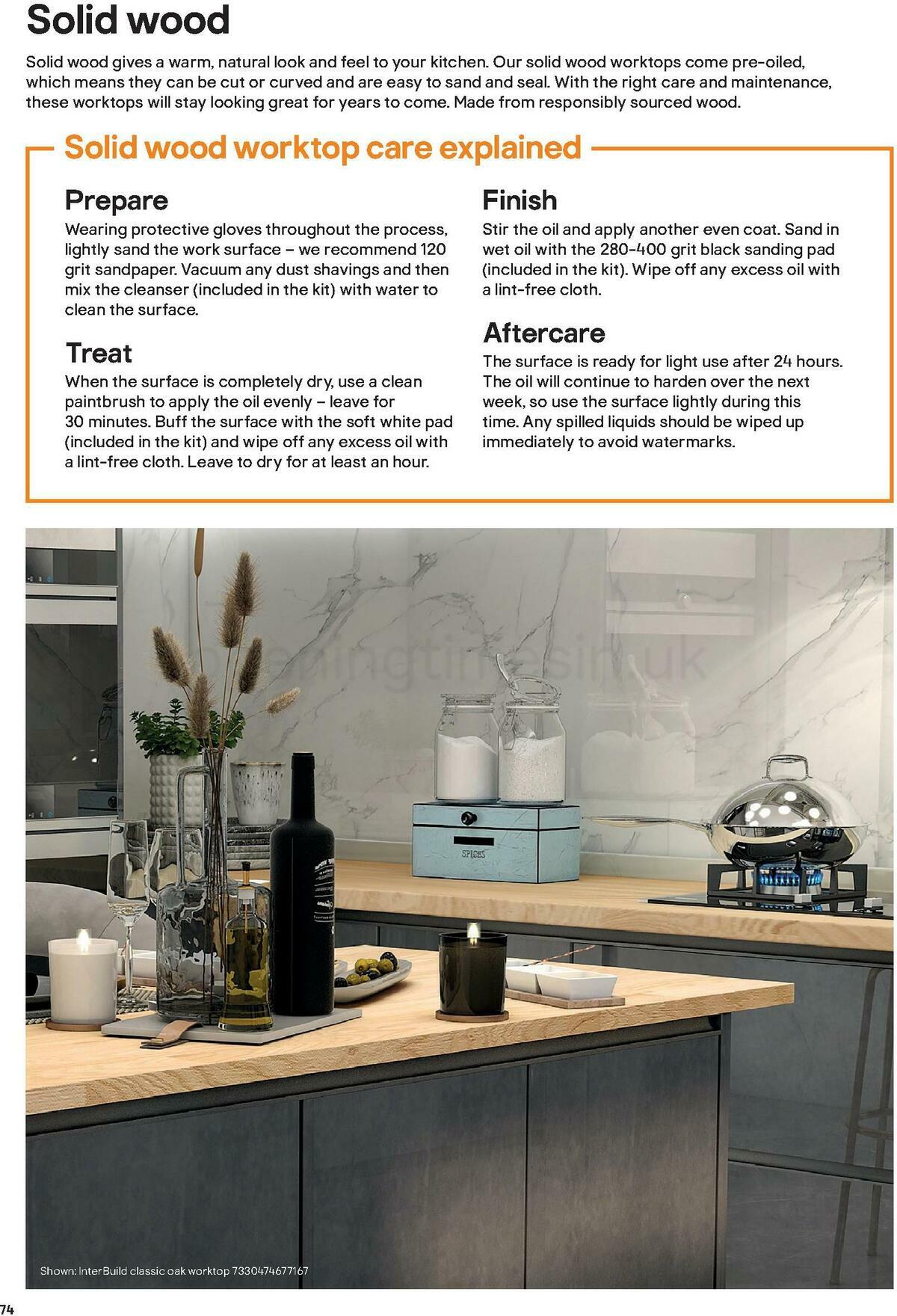 B&Q Kitchens Product & Cabinetry Guide Offers from 16 June