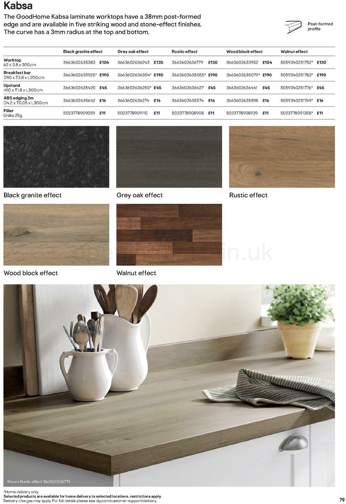 B&Q Kitchens Product & Cabinetry Guide Offers from 16 June