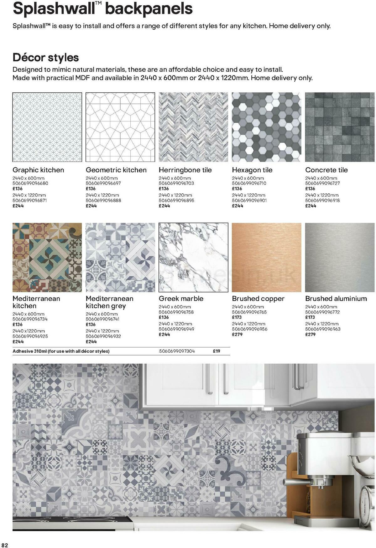 B&Q Kitchens Product & Cabinetry Guide Offers from 16 June