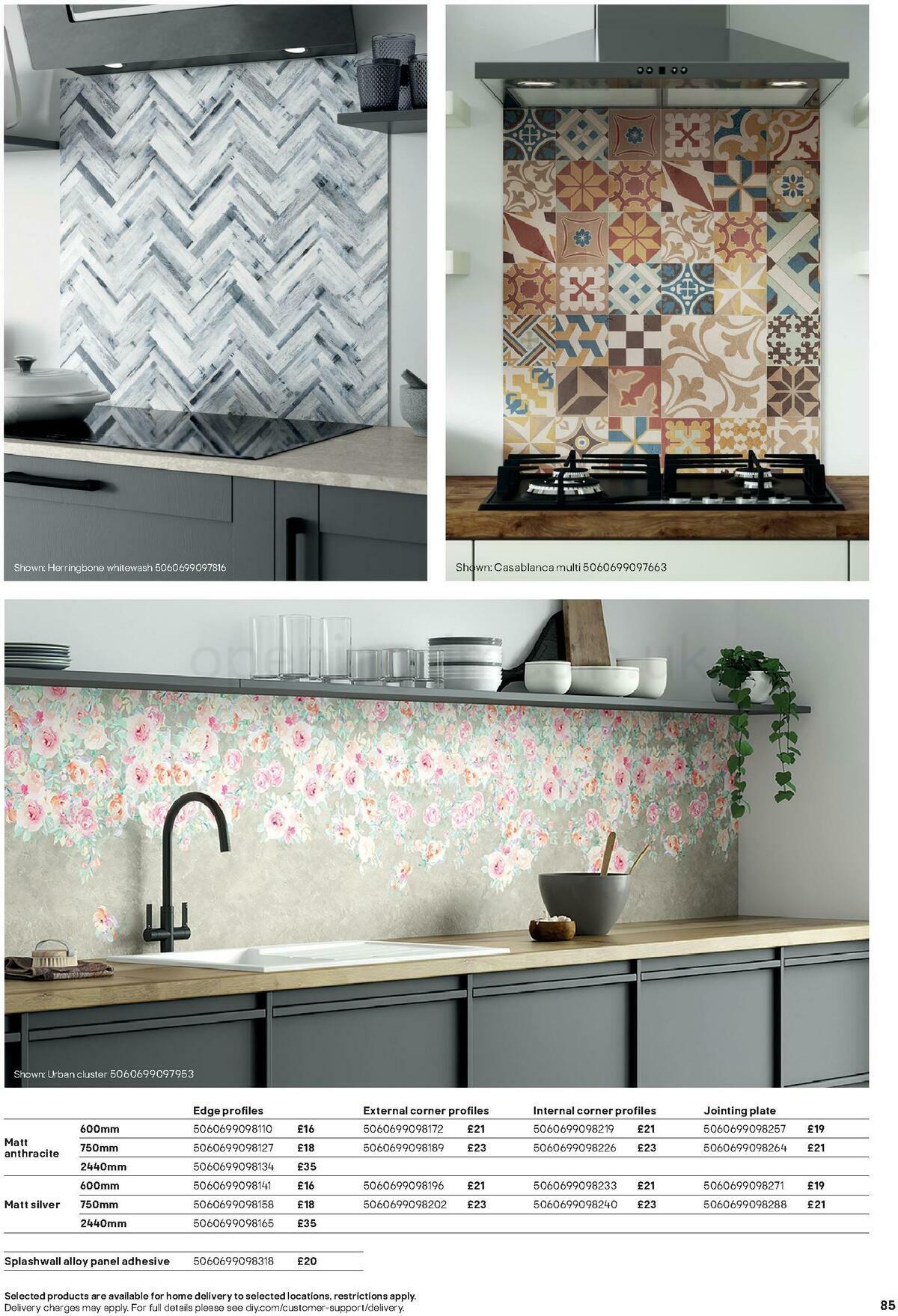 B&Q Kitchens Product & Cabinetry Guide Offers from 16 June