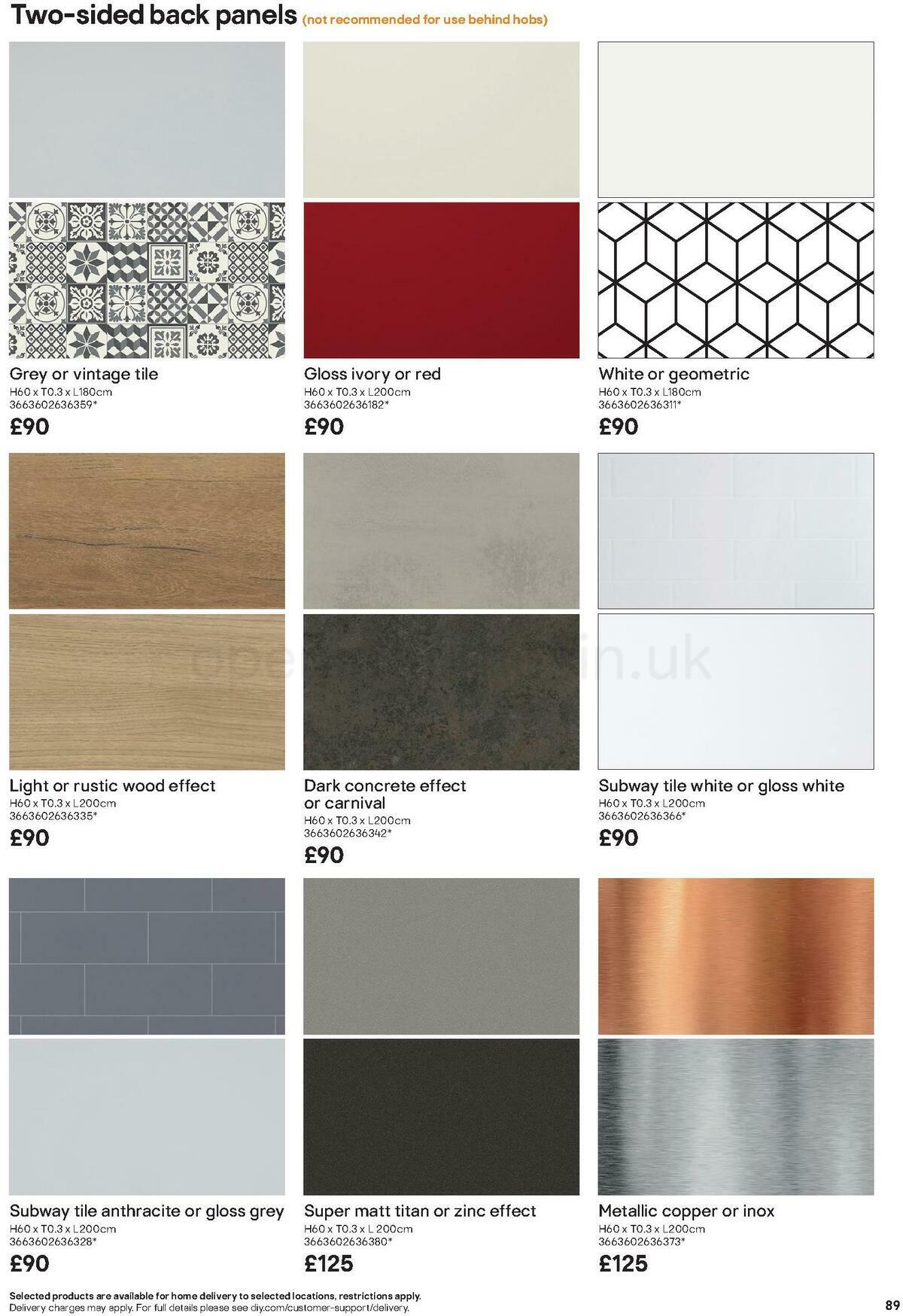 B&Q Kitchens Product & Cabinetry Guide Offers from 16 June