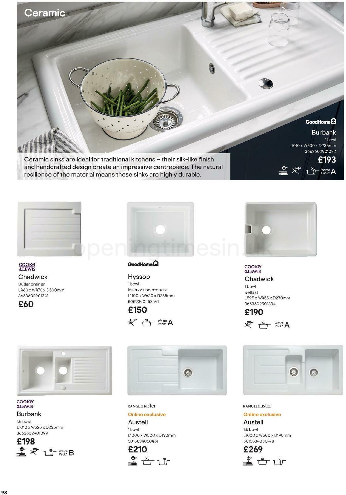 B&Q Kitchens Product & Cabinetry Guide Offers from 16 June