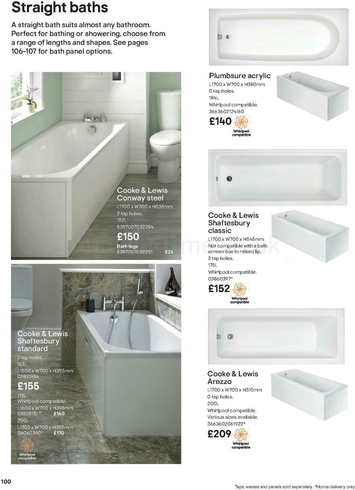 B&Q Bathrooms Offers from 27 June