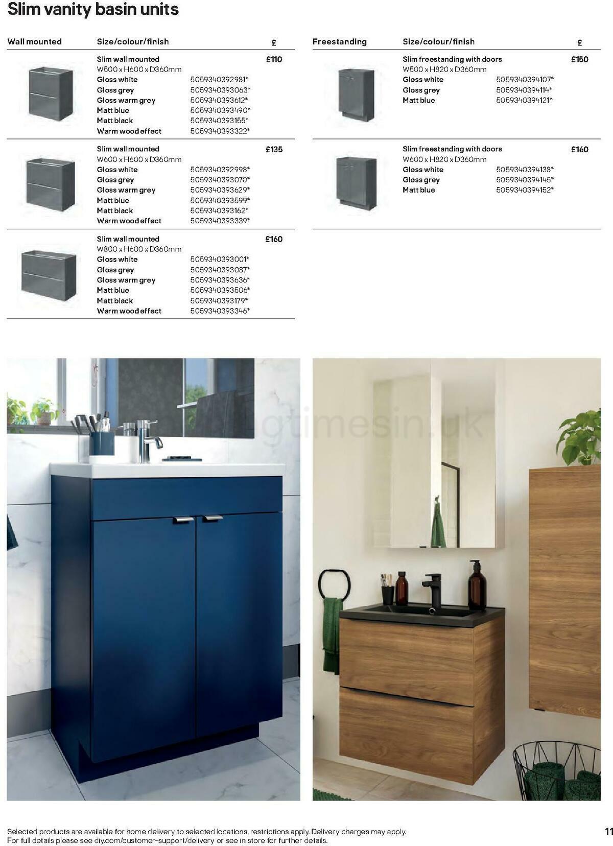 B&Q Bathrooms Offers from 27 June