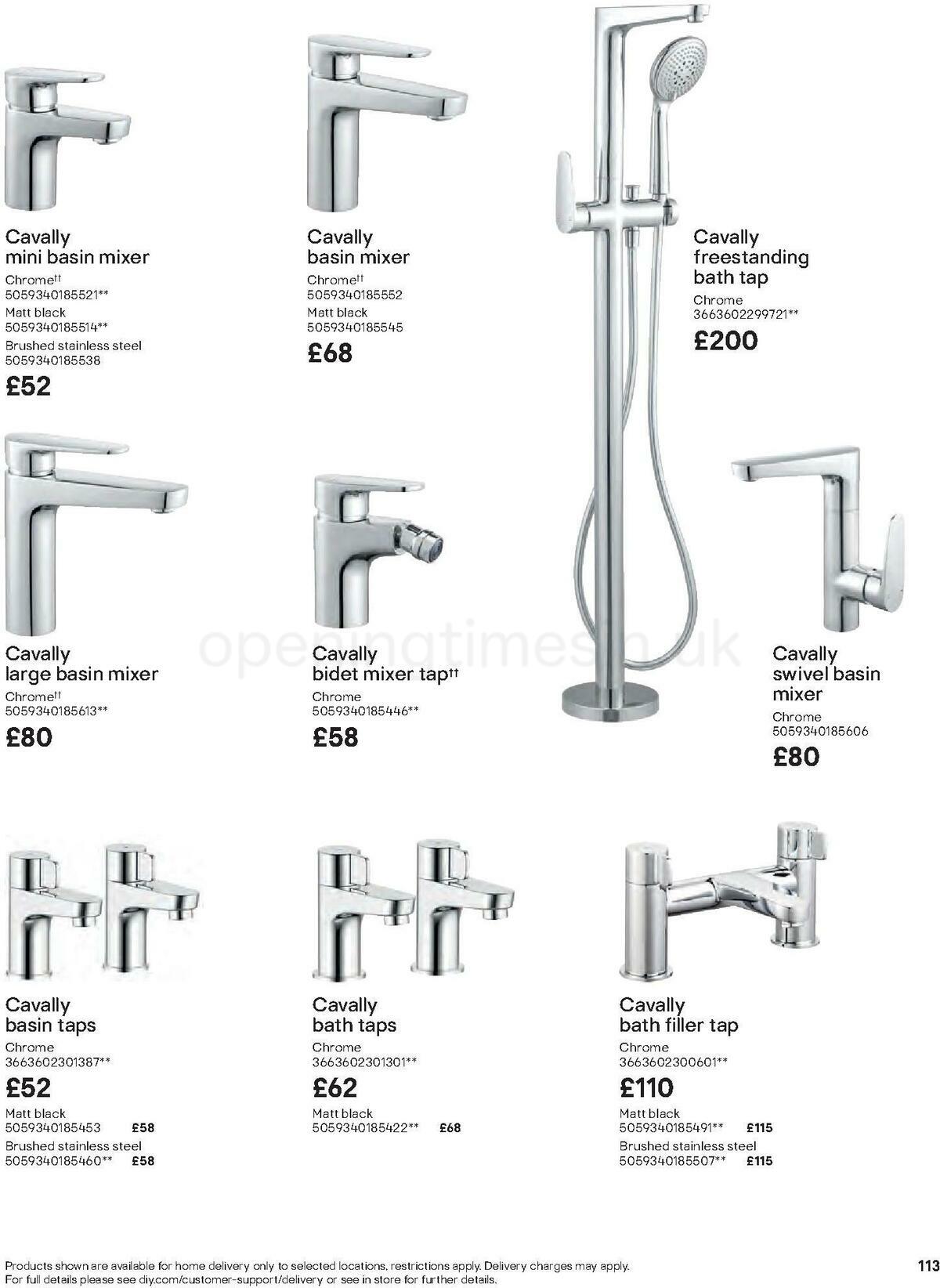 B&Q Bathrooms Offers from 27 June