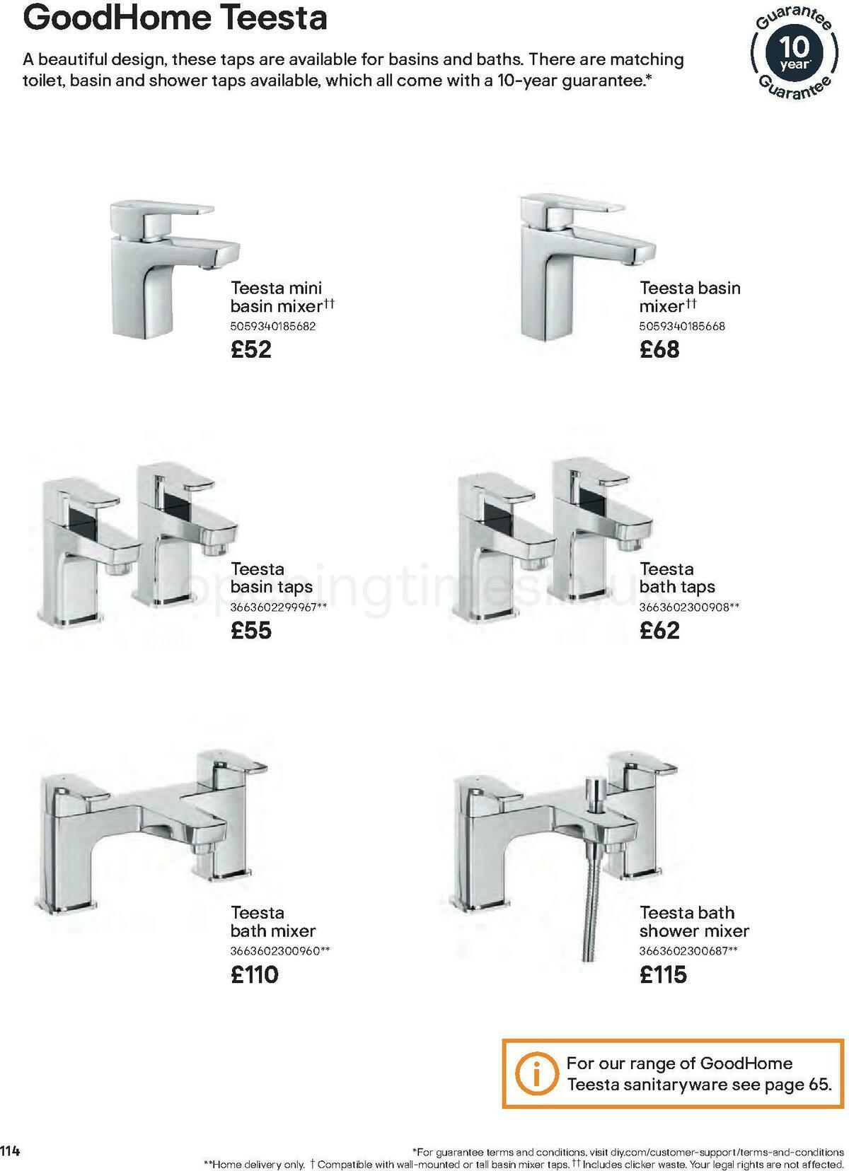 B&Q Bathrooms Offers from 27 June