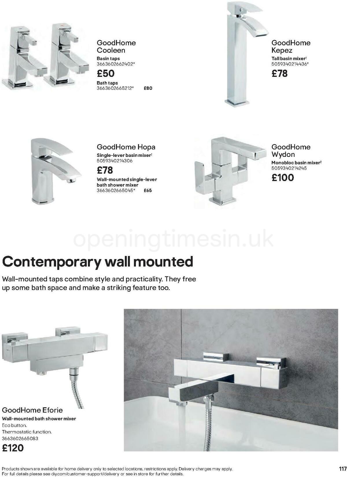 B&Q Bathrooms Offers from 27 June