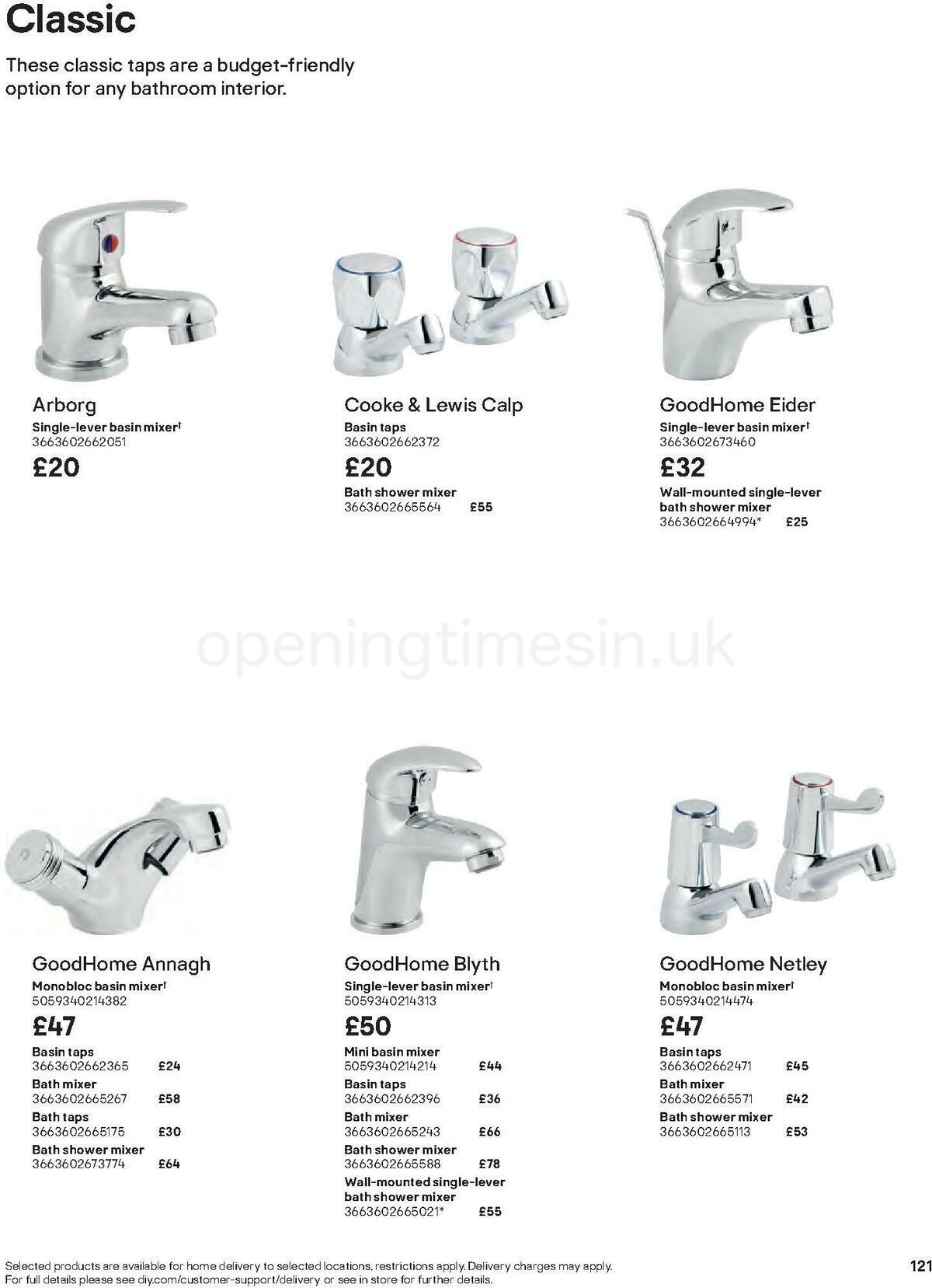 B&Q Bathrooms Offers from 27 June