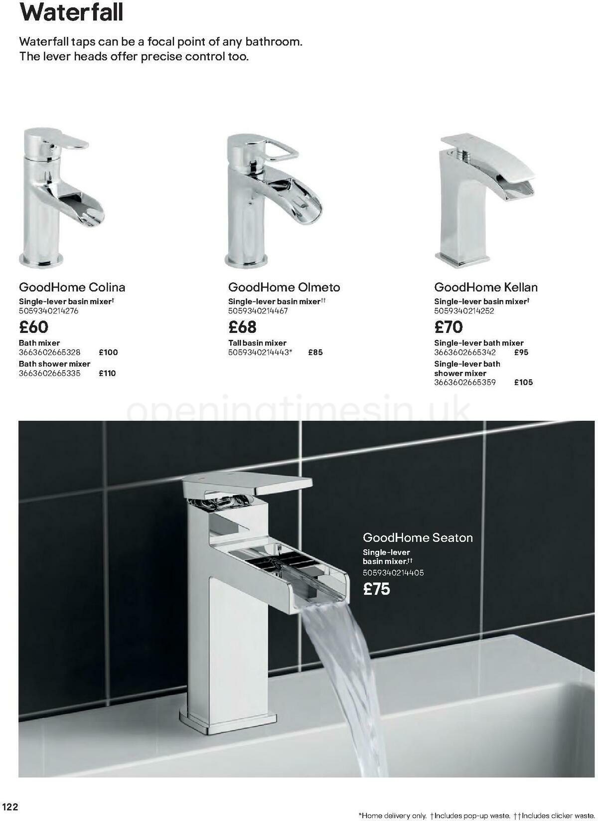 B&Q Bathrooms Offers from 27 June