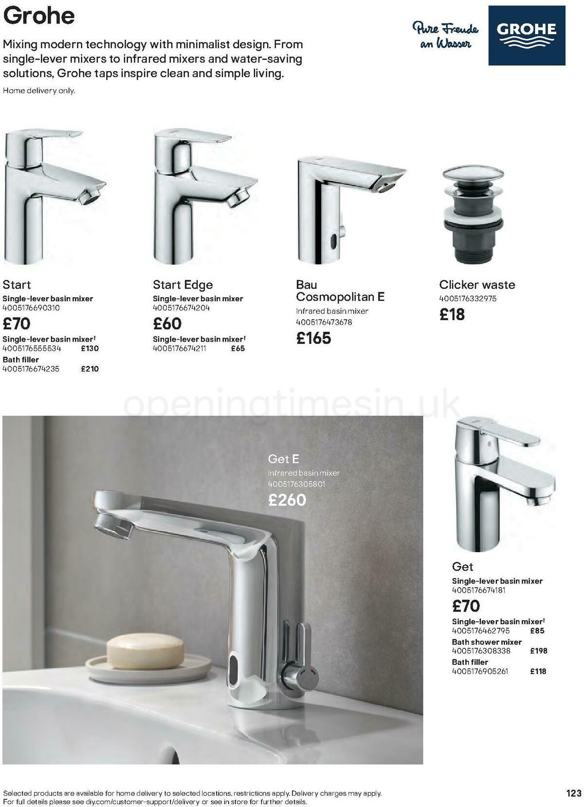 B&Q Bathrooms Offers from 27 June