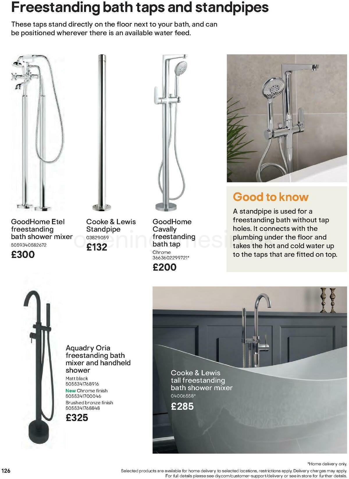 B&Q Bathrooms Offers from 27 June