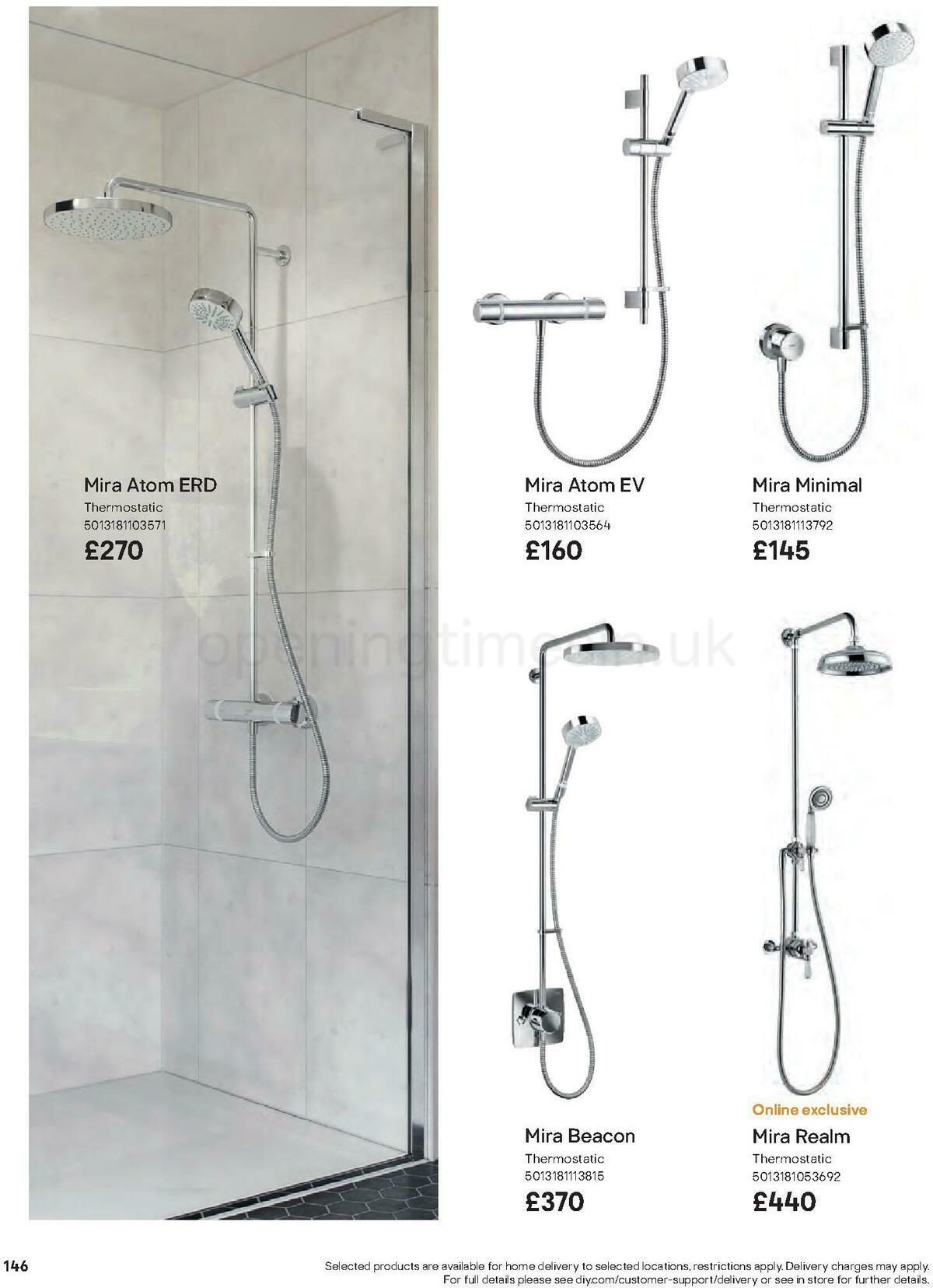 B&Q Bathrooms Offers from 27 June