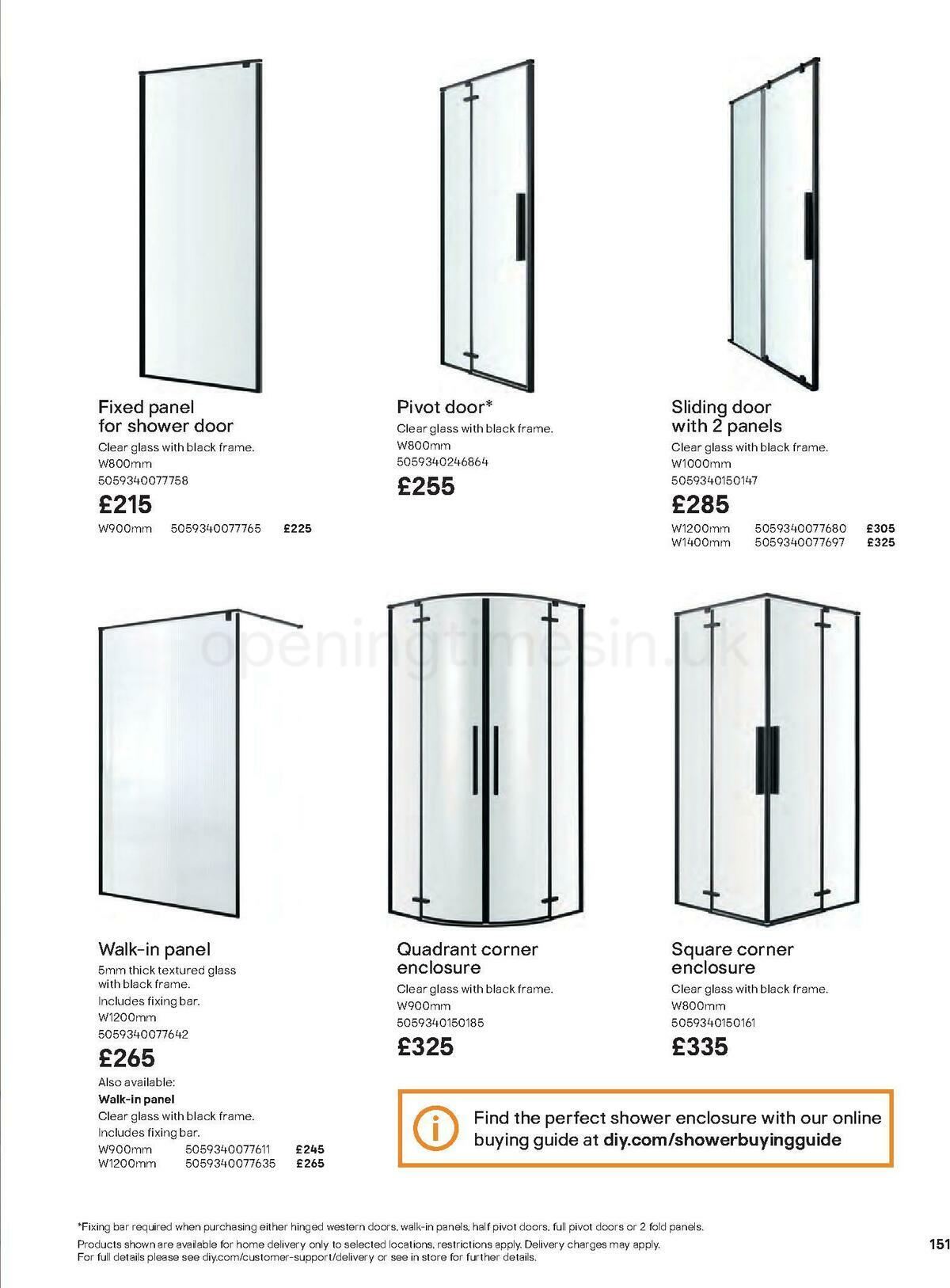 B&Q Bathrooms Offers from 27 June