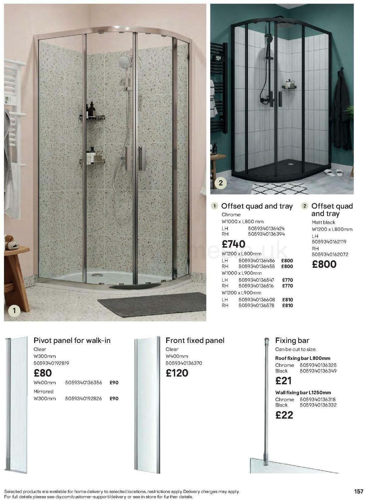 B&Q Bathrooms Offers from 27 June
