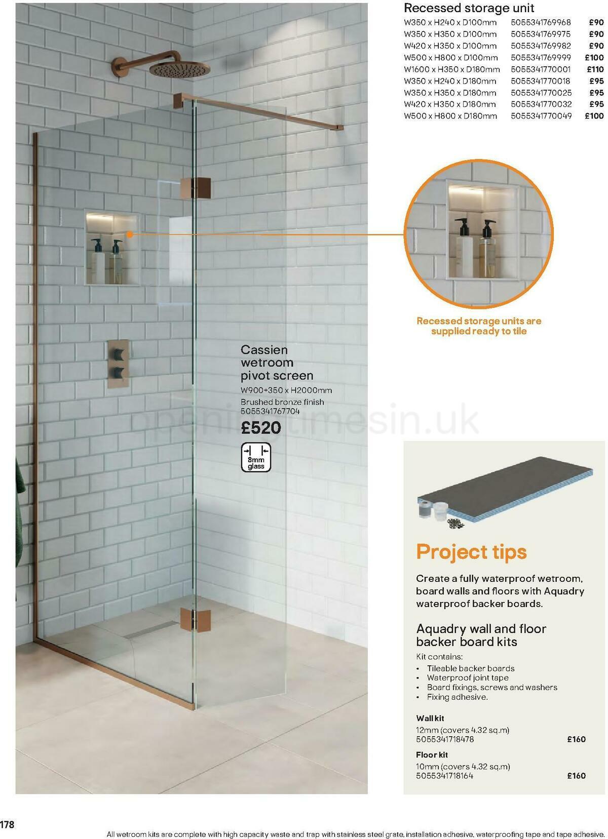 B&Q Bathrooms Offers from 27 June