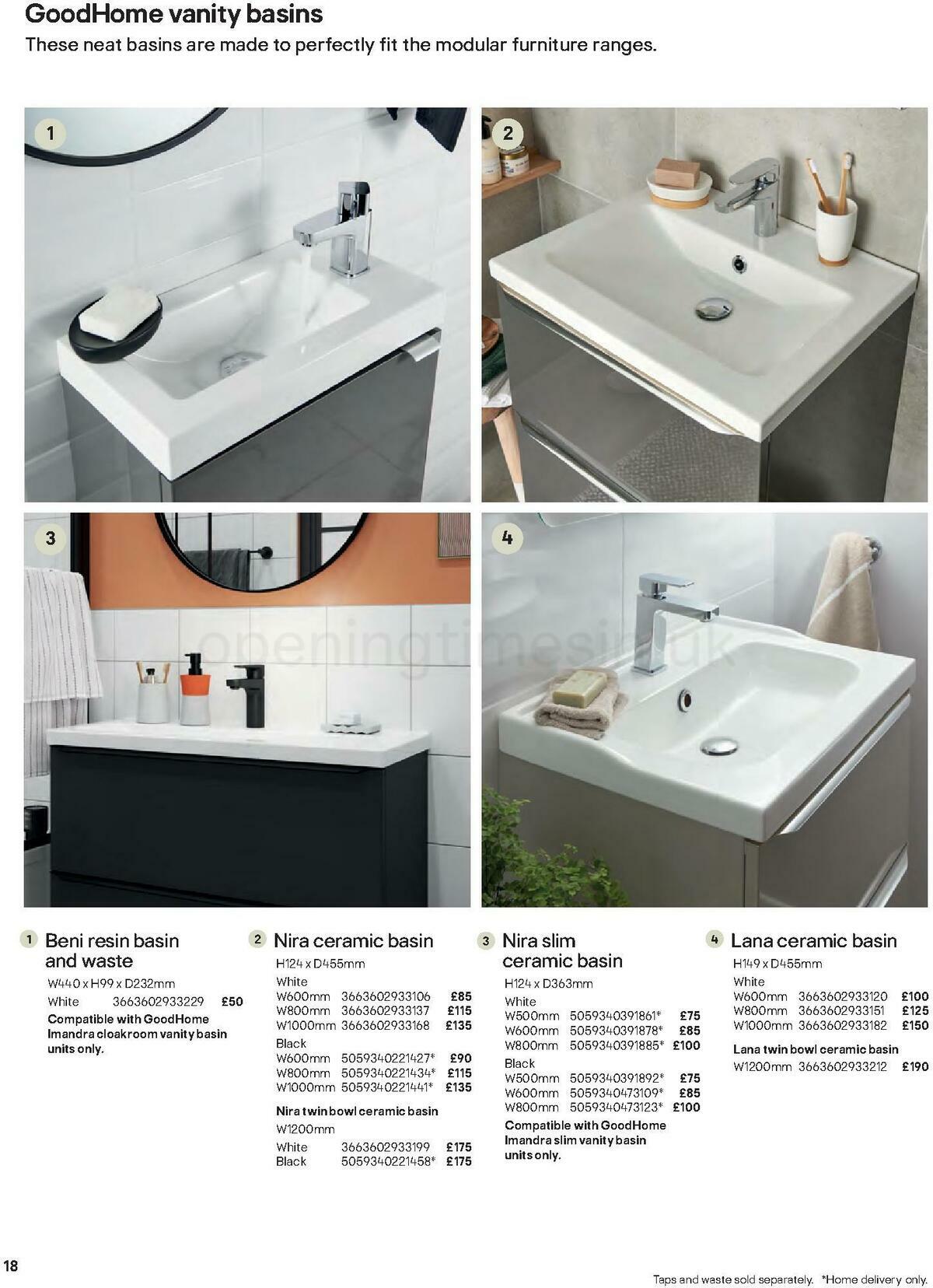 B&Q Bathrooms Offers from 27 June
