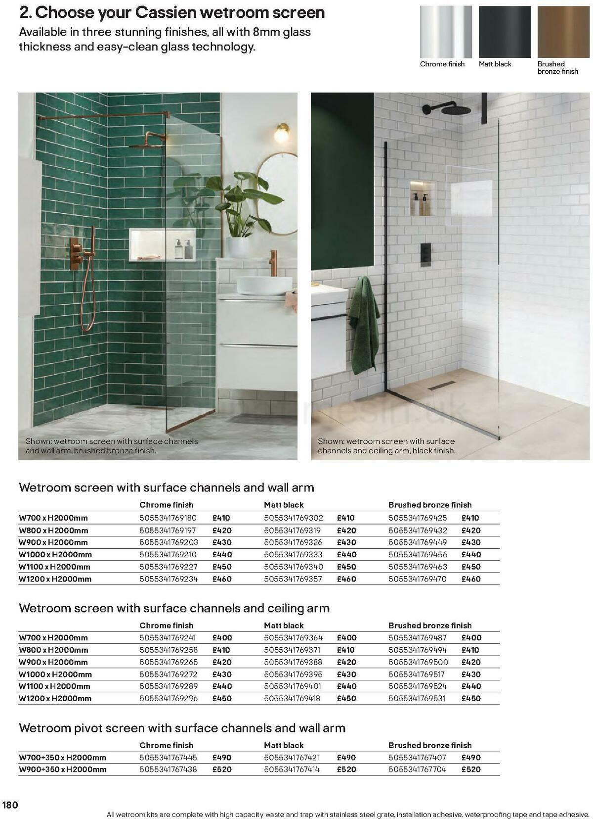 B&Q Bathrooms Offers from 27 June