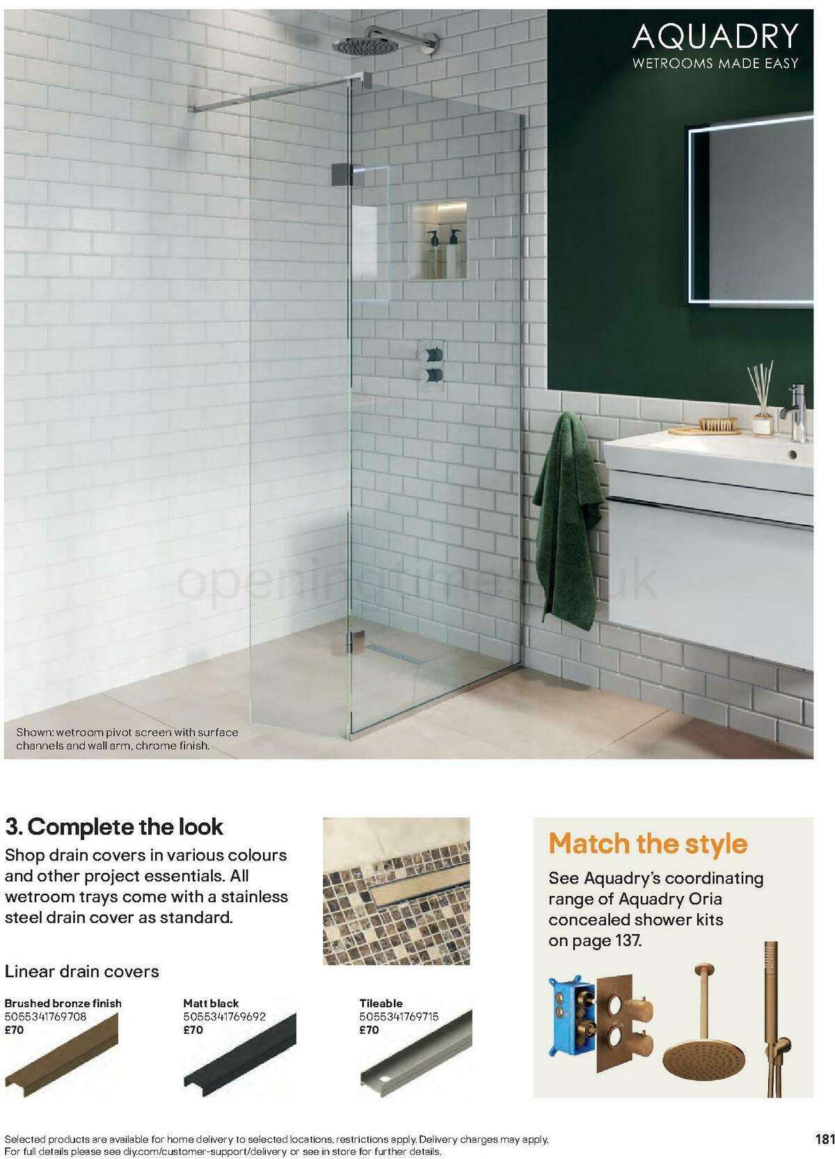 B&Q Bathrooms Offers from 27 June