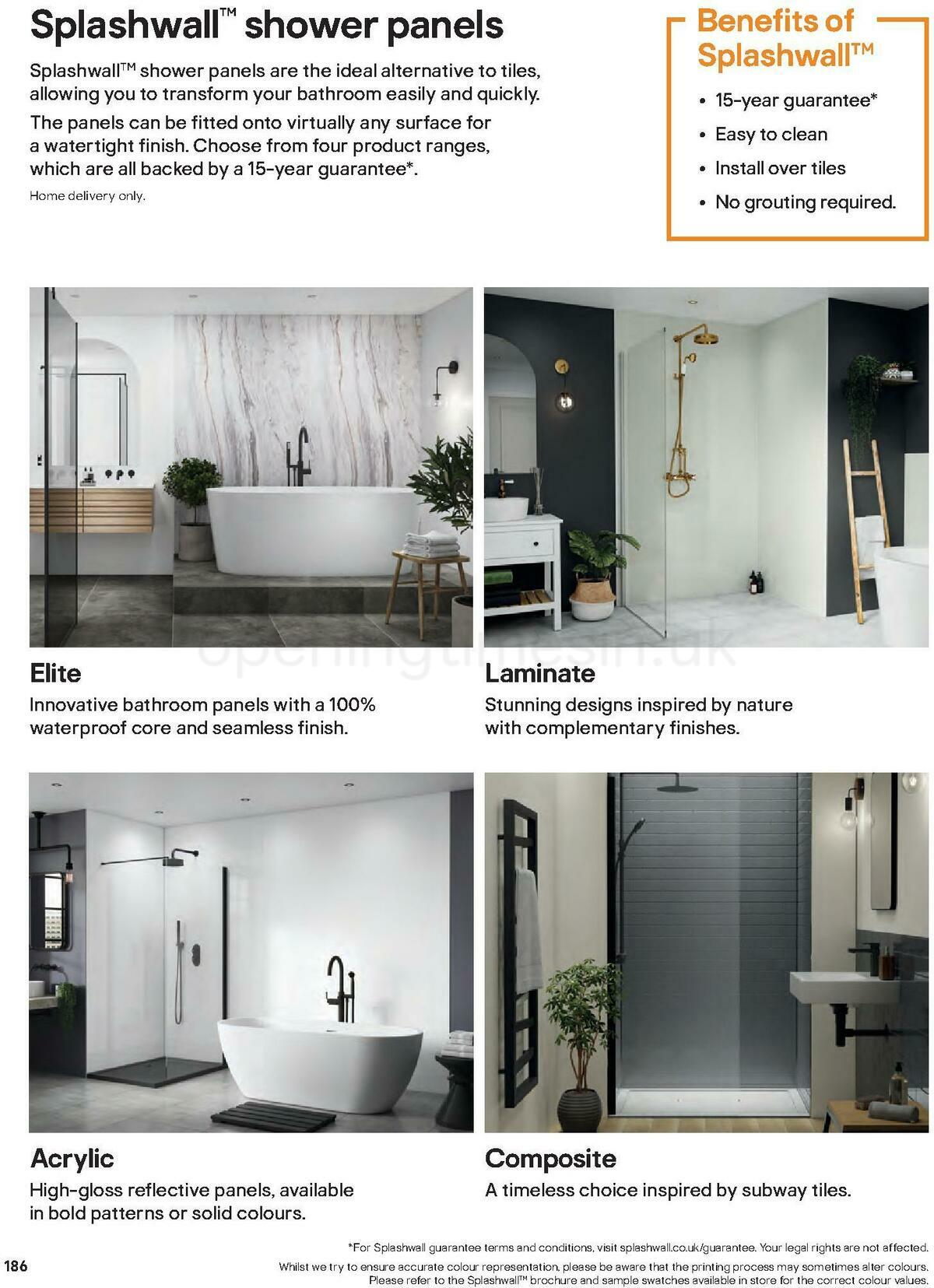 B&Q Bathrooms Offers from 27 June