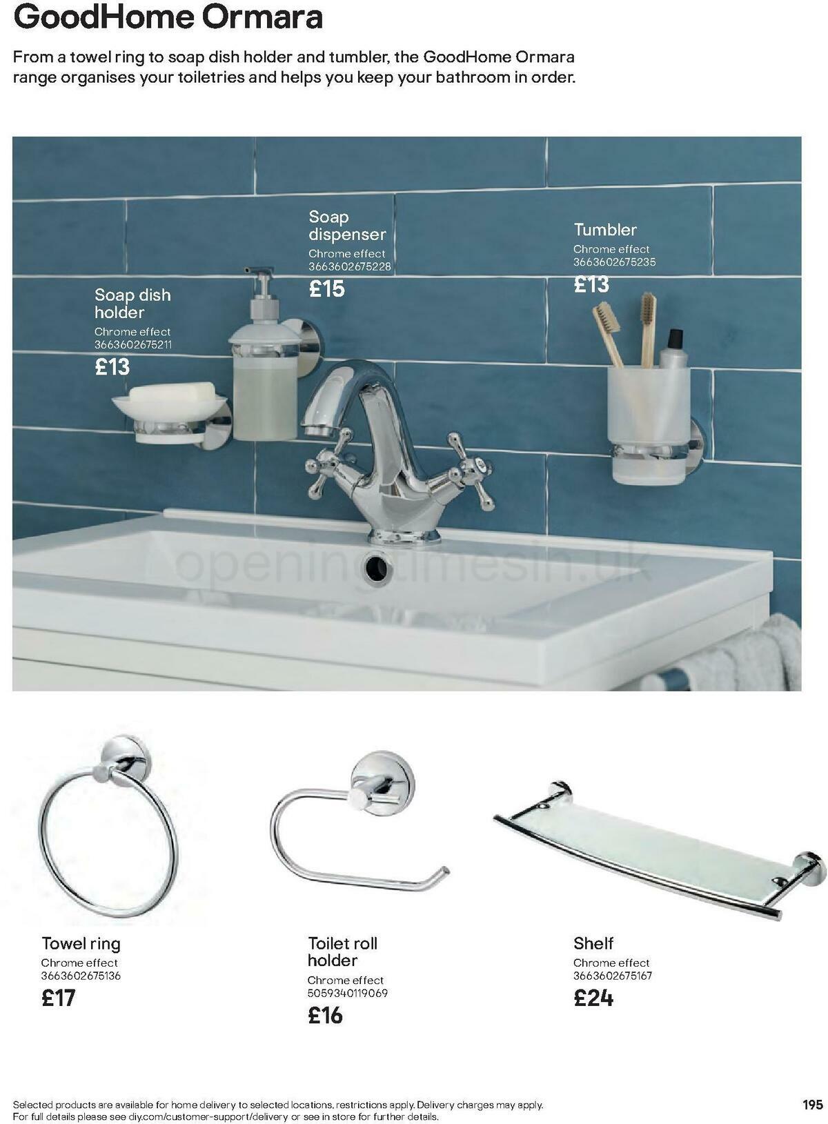 B&Q Bathrooms Offers from 27 June