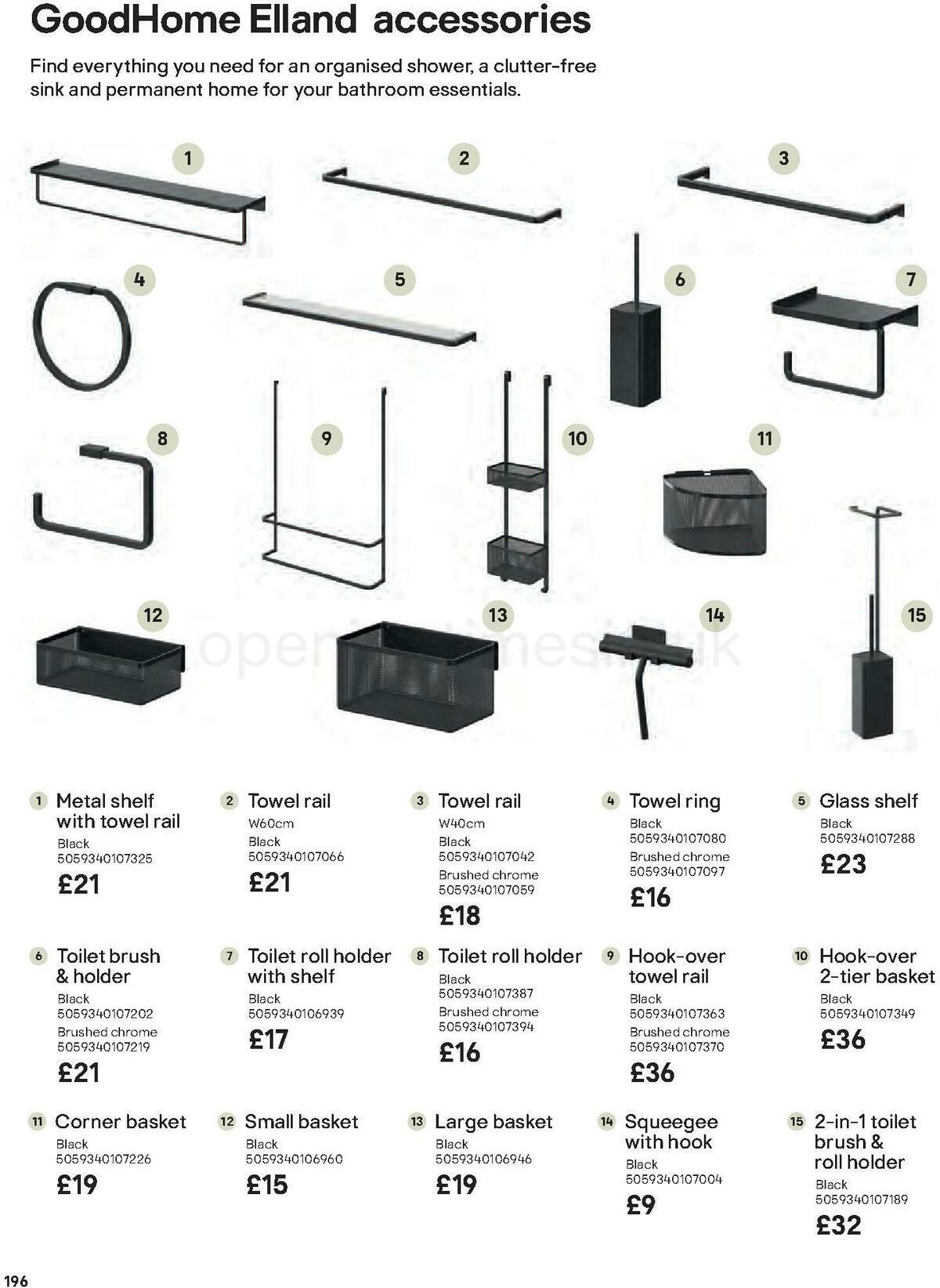 B&Q Bathrooms Offers from 27 June