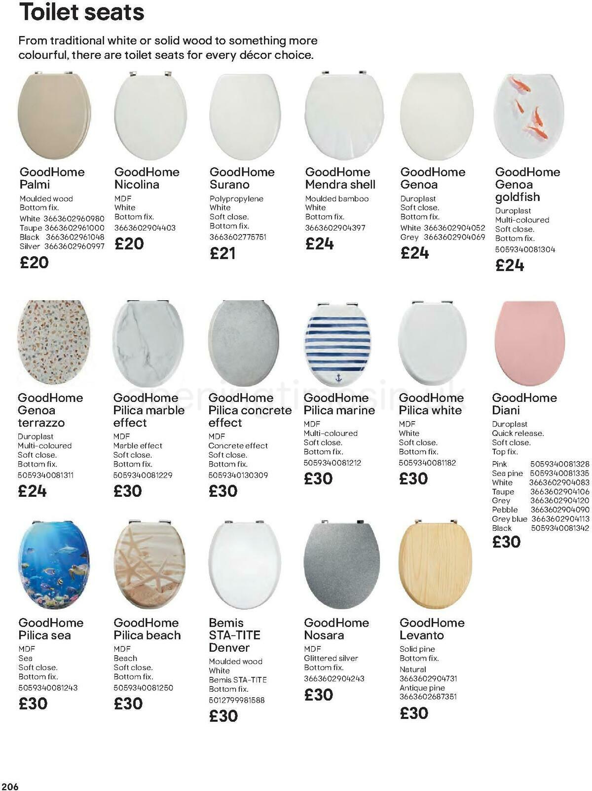 B&Q Bathrooms Offers from 27 June