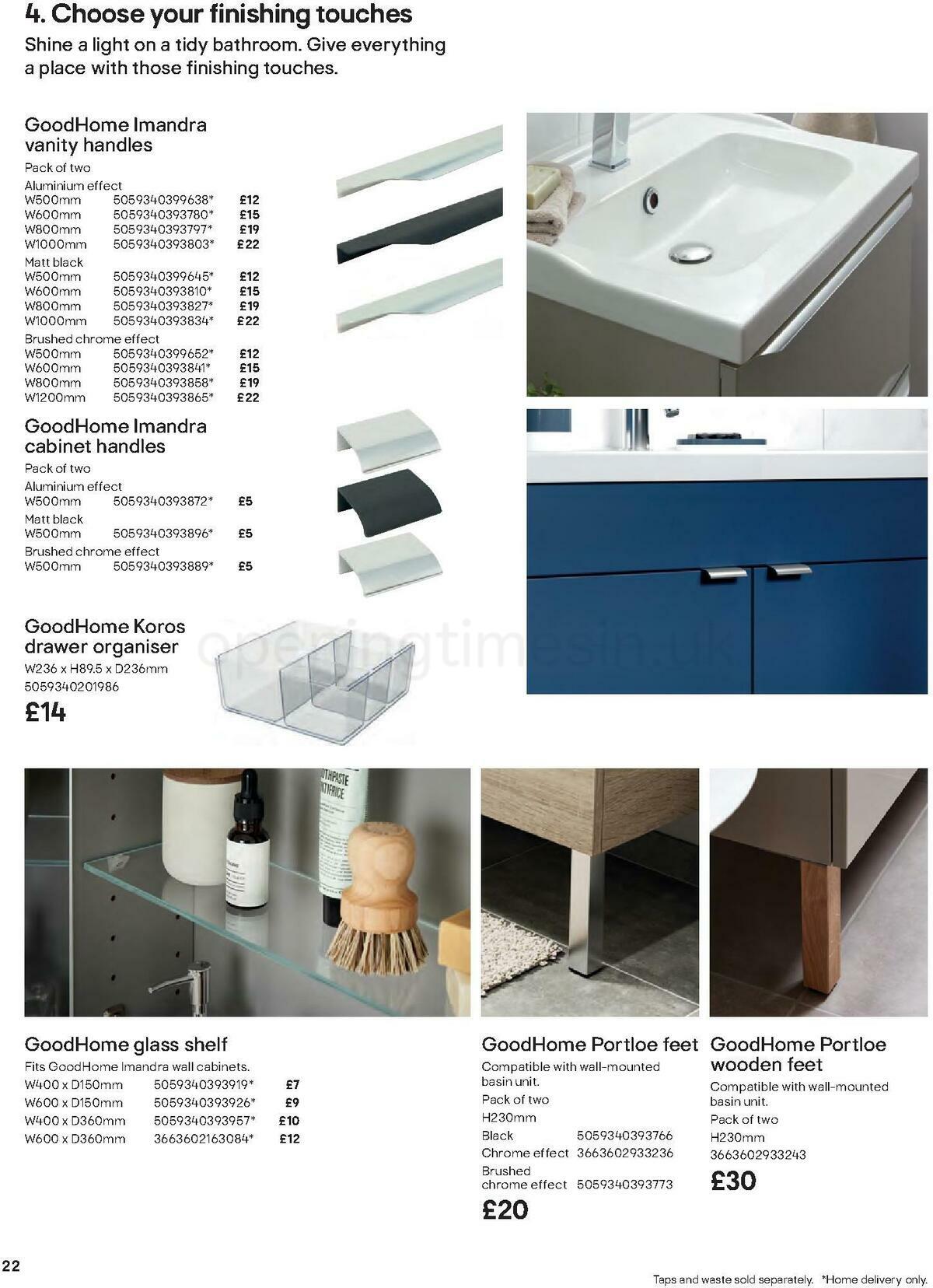 B&Q Bathrooms Offers from 27 June