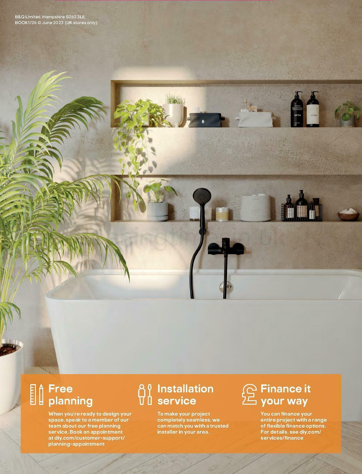 B&Q Bathrooms Offers from 27 June