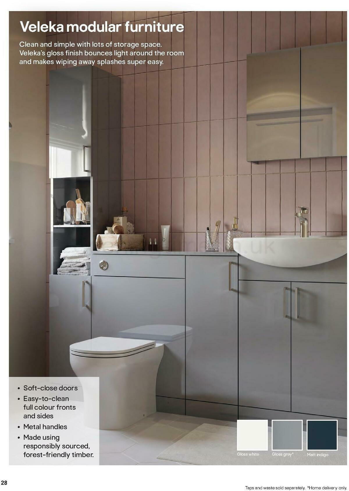 B&Q Bathrooms Offers from 27 June