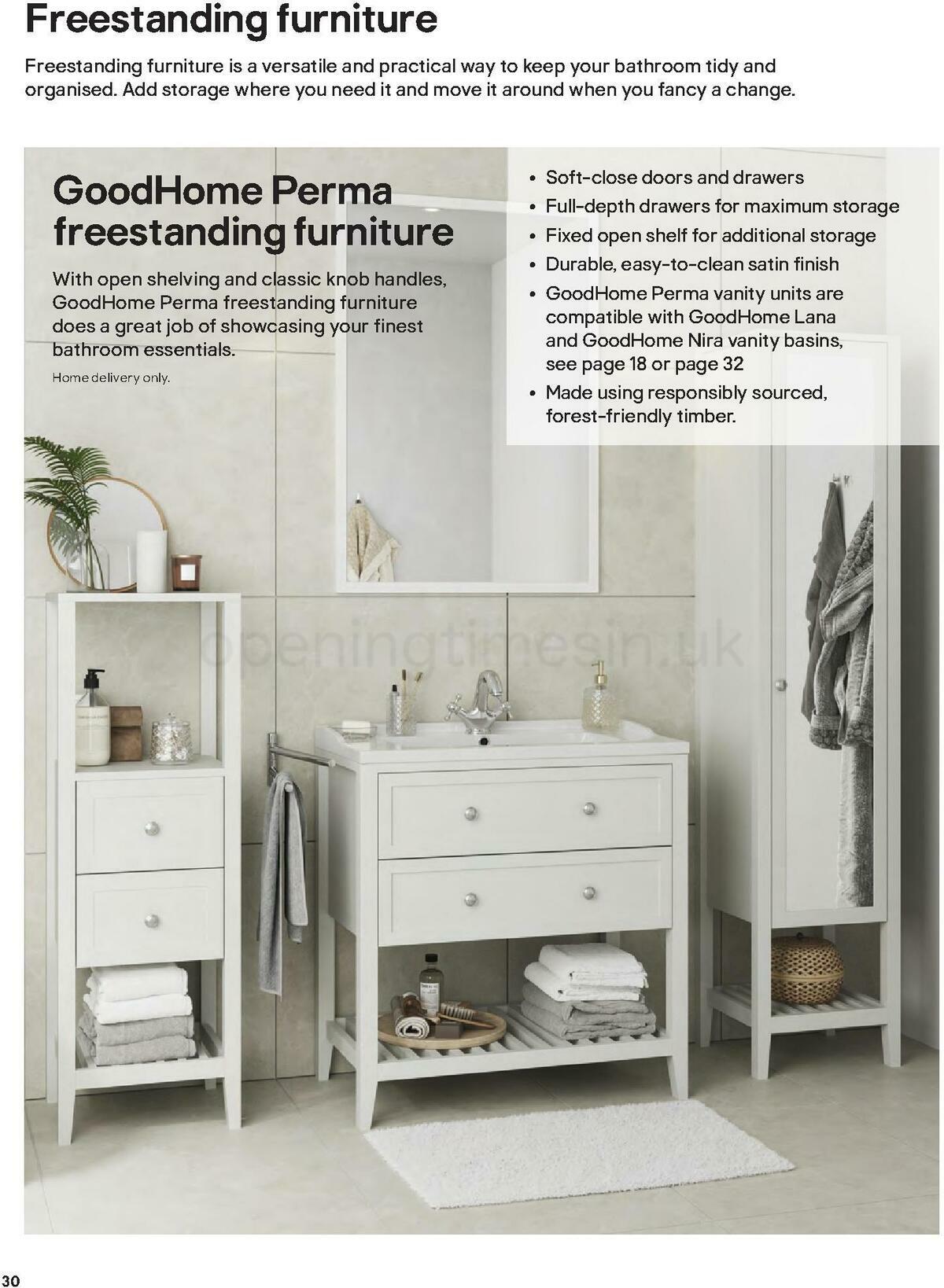 B&Q Bathrooms Offers from 27 June