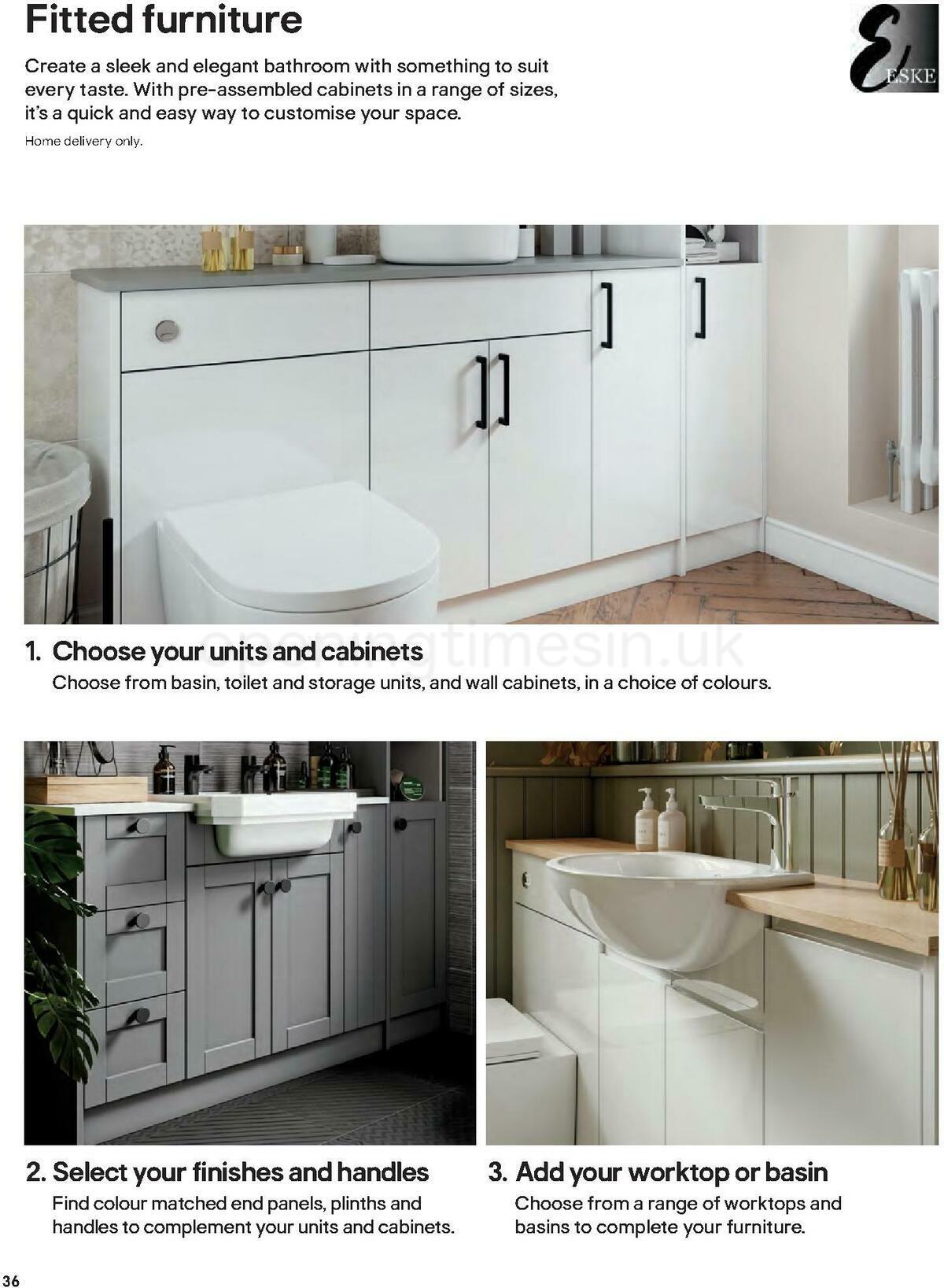 B&Q Bathrooms Offers from 27 June