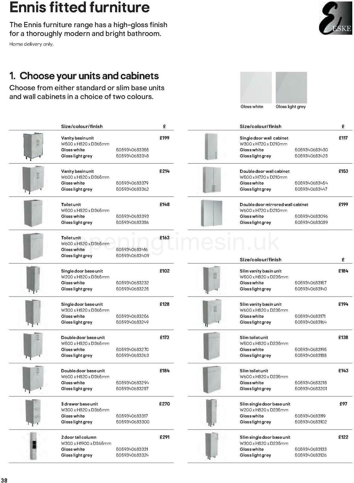 B&Q Bathrooms Offers from 27 June