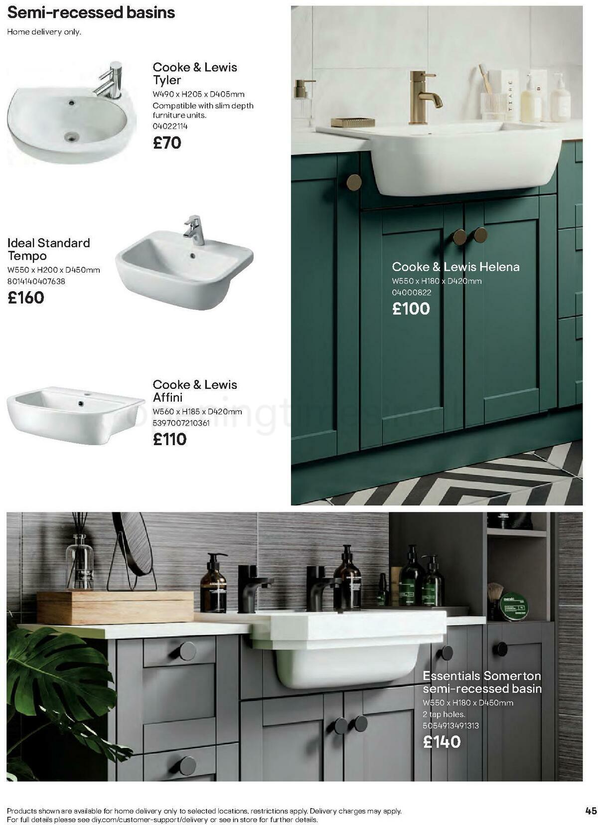B&Q Bathrooms Offers from 27 June