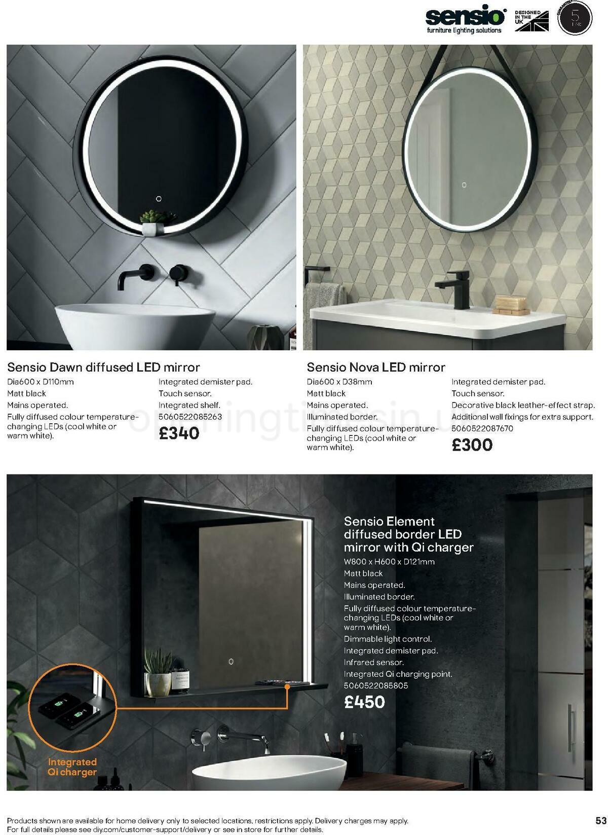 B&Q Bathrooms Offers from 27 June